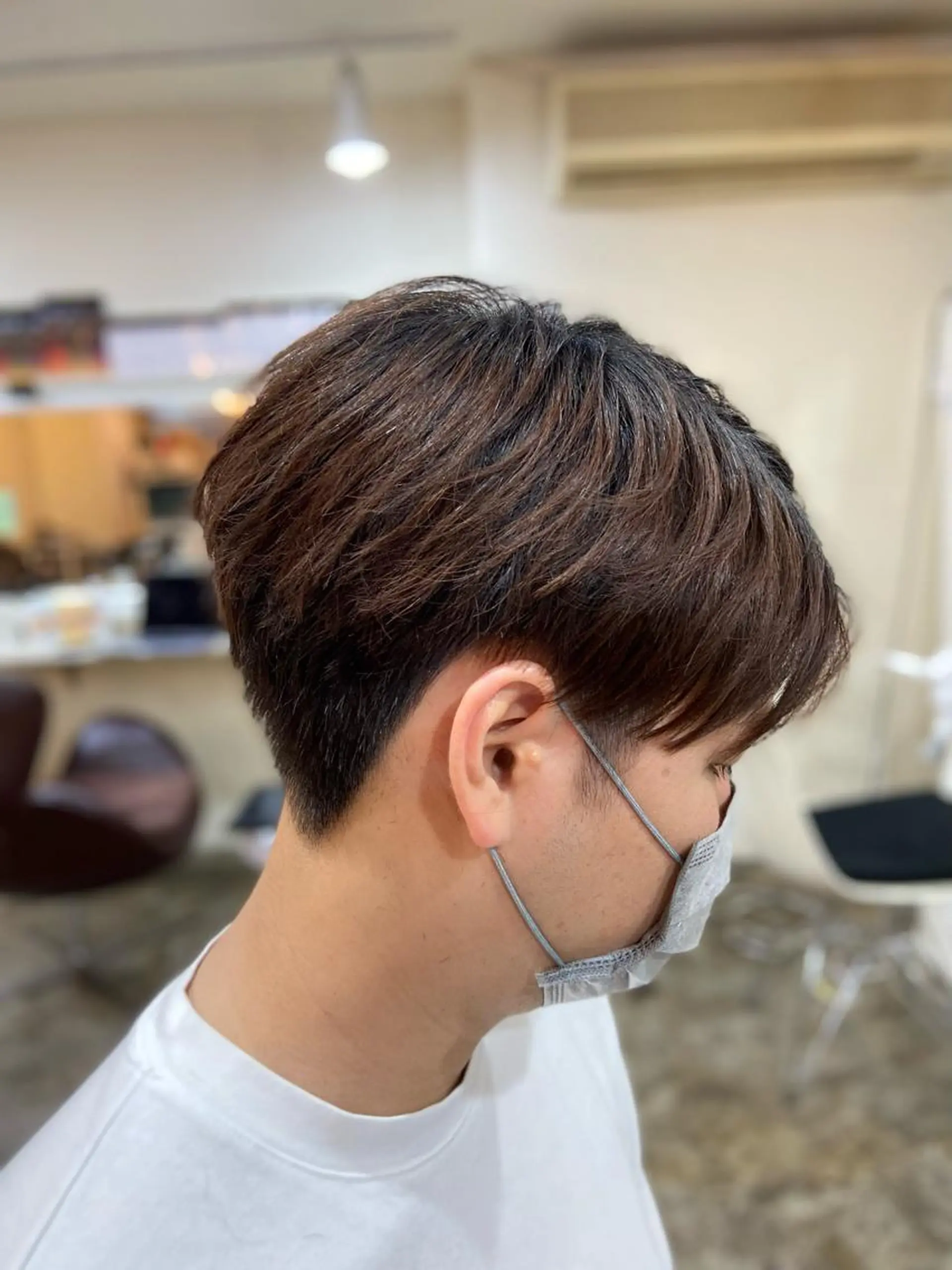 ショート カラー メンズ ボブパーマ大人気 🍀店長ヨシダのヘアスタイル