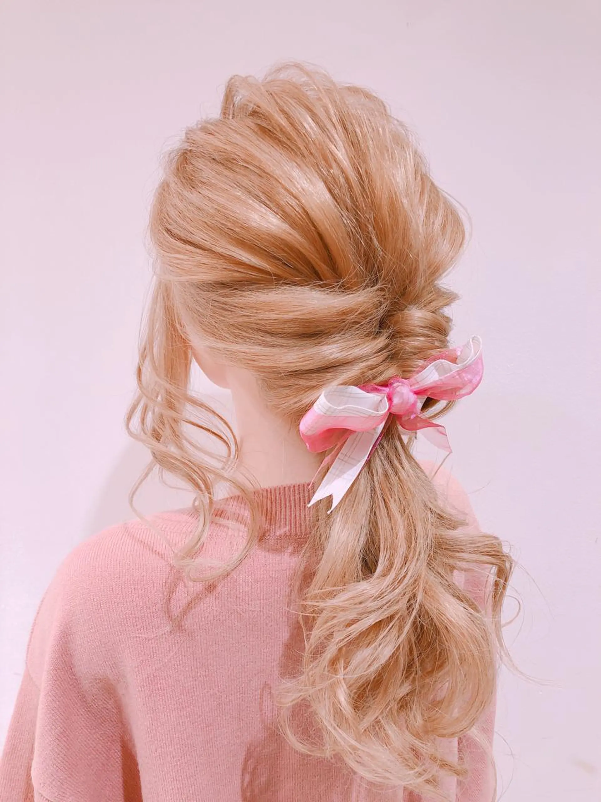 ヘアアレンジ ヘアセット 透明感カラー 山中のヘアスタイル