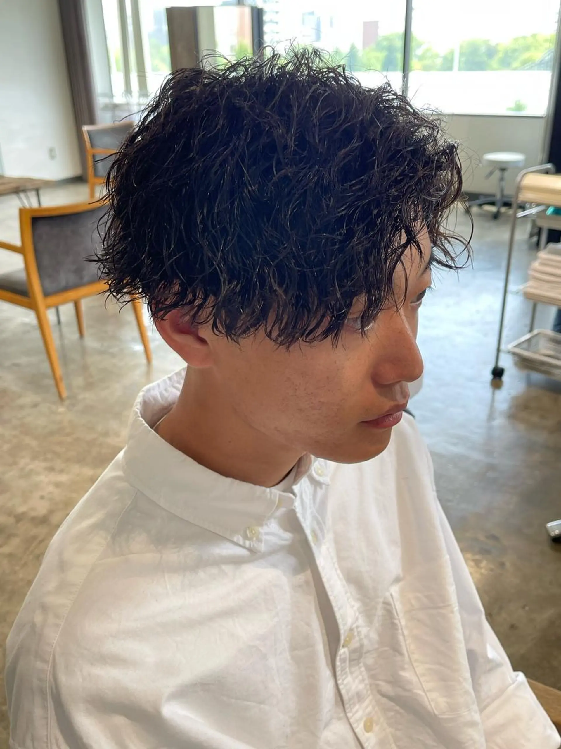 ミディアム 外国人風カラー ハイライト ウルフカット カット パーマ メンズケアブリーチ 特化🔥村田のヘアスタイル