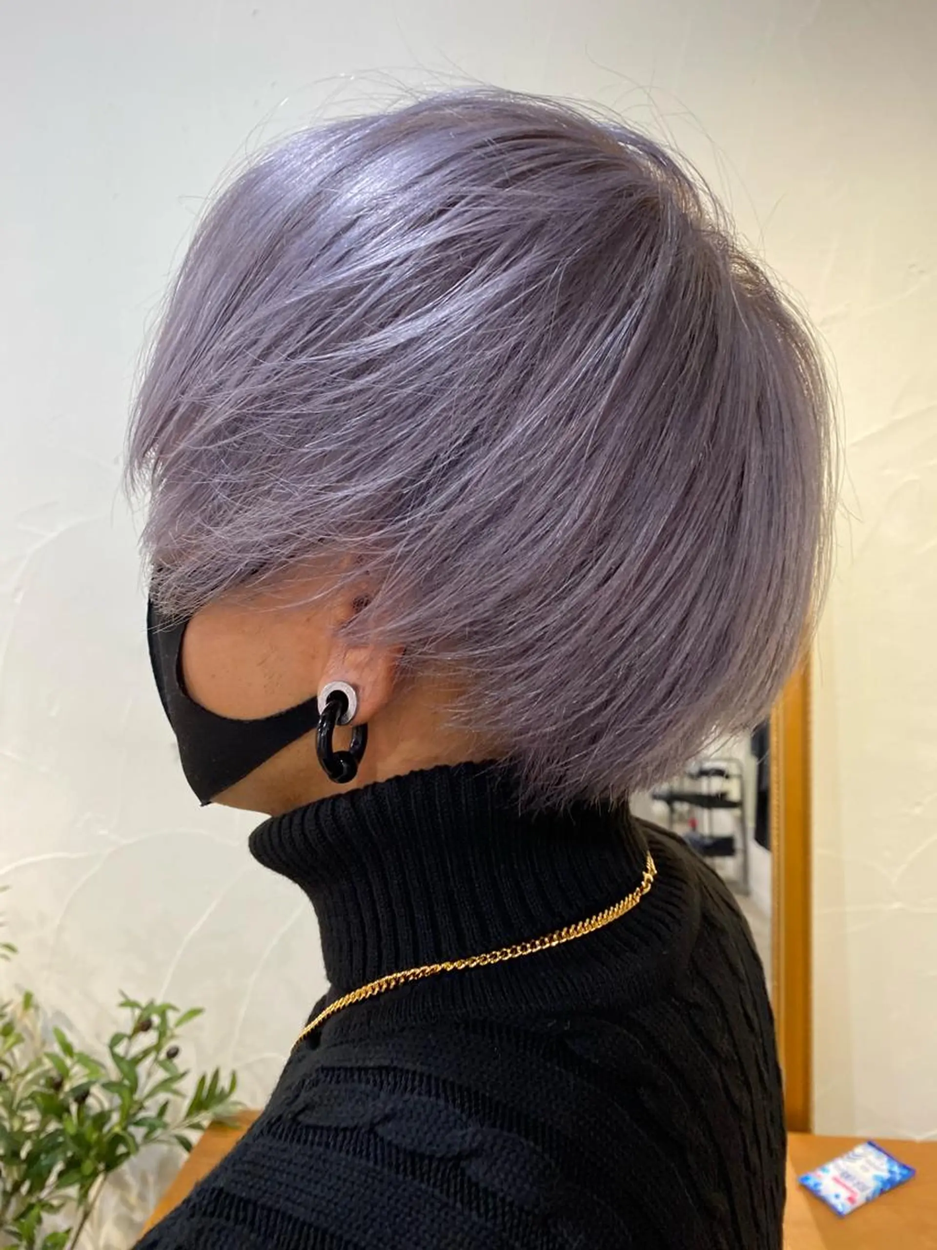 ショート カラー メンズ ラベンダーカラー ラベンダーグレー ミニモお気に入り数 No.1宍戸雄弥のヘアスタイル