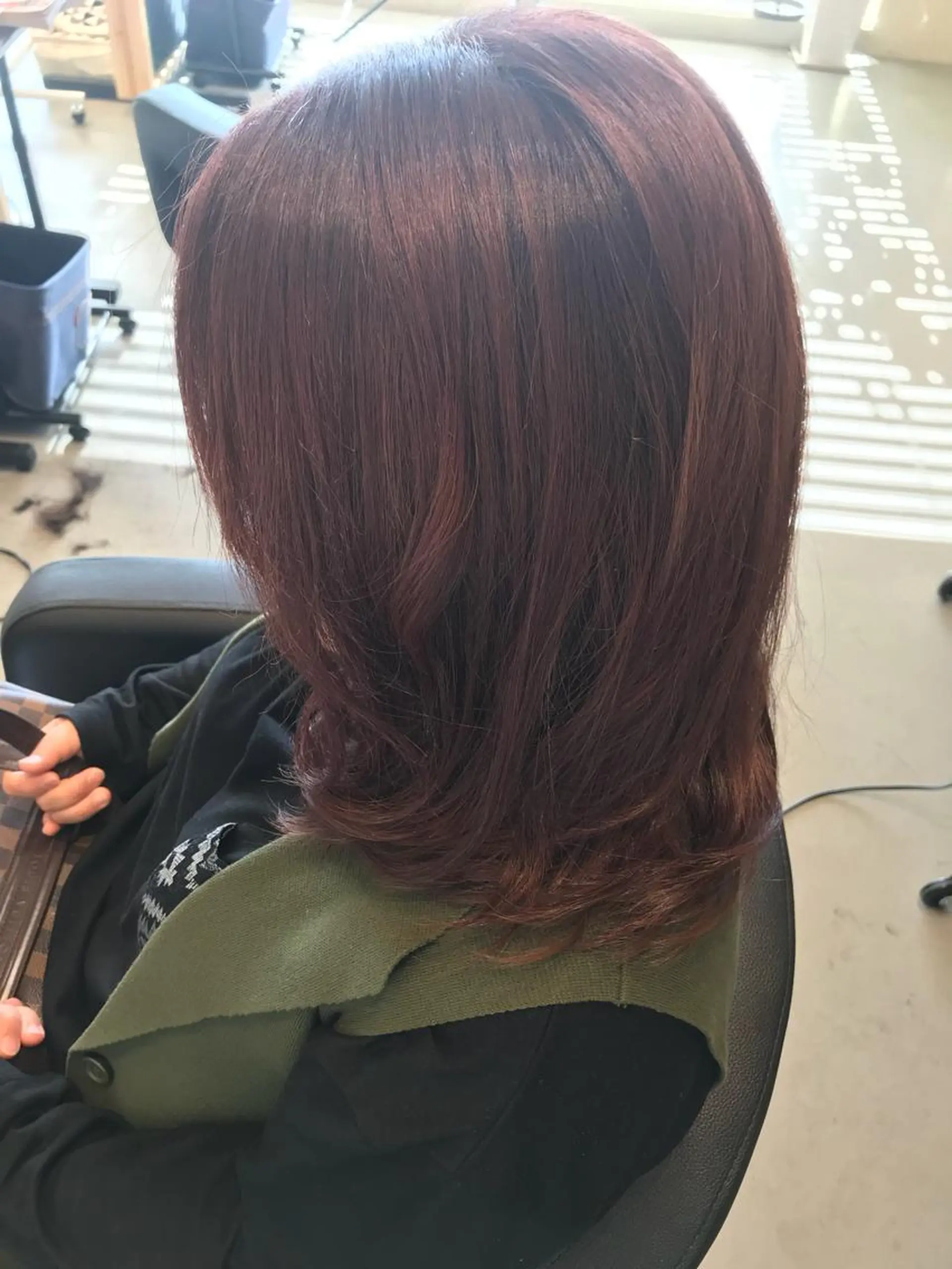 ミディアム カラー ピンクカラー 大久保 隆蔵のヘアスタイル