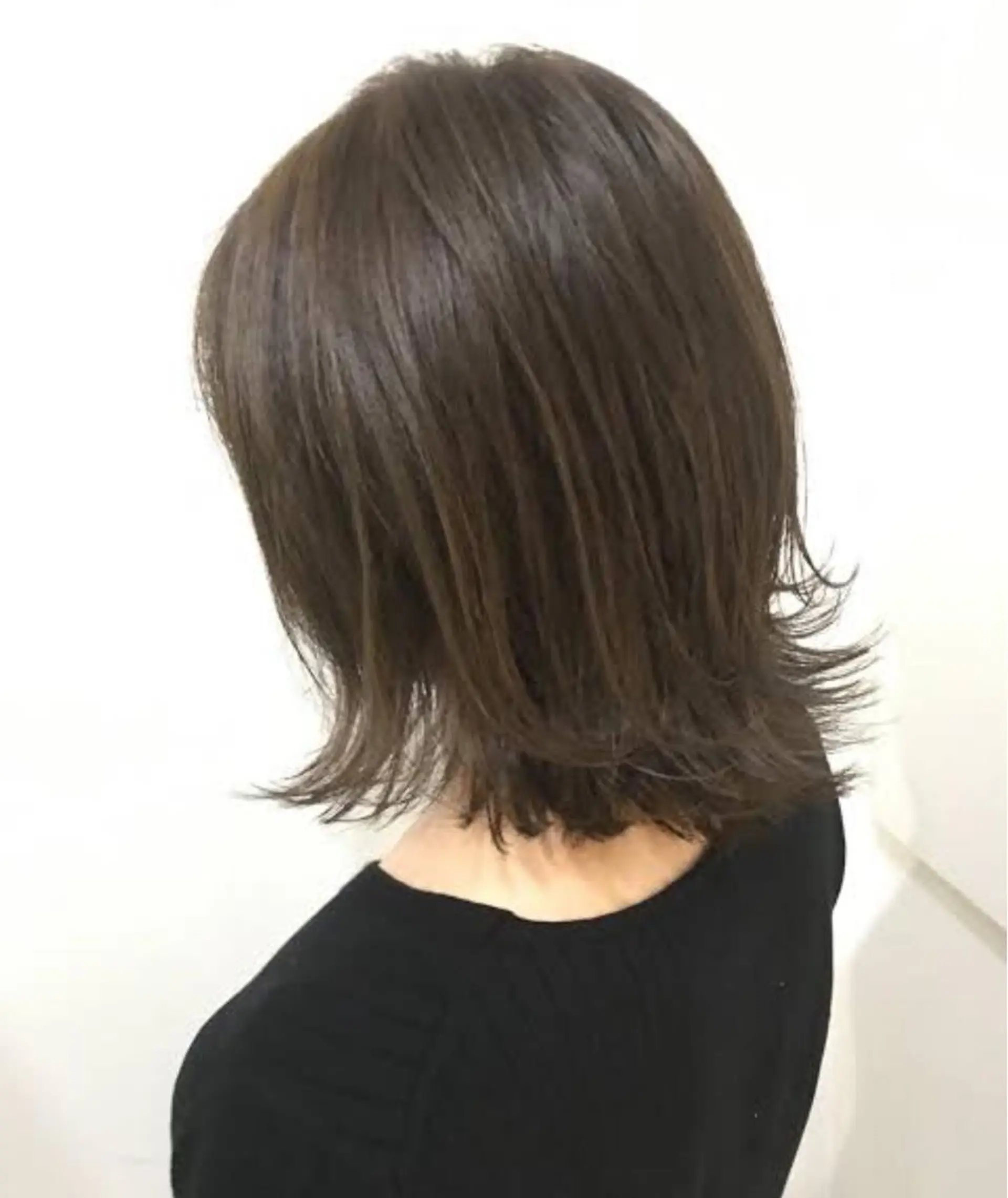 ミディアム カラー ヘアアレンジ アッシュ カット トリートメント 代表　しみず としやのヘアスタイル