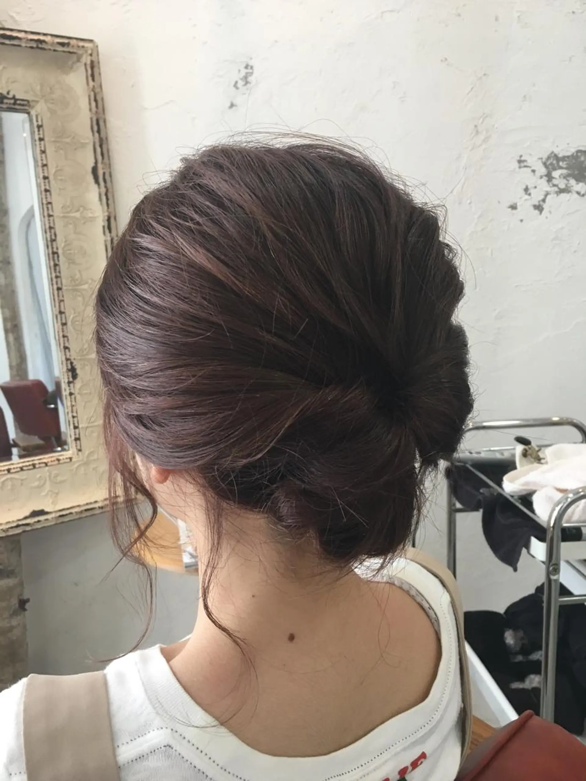 セミロング ヘアアレンジ fio マナミのヘアスタイル