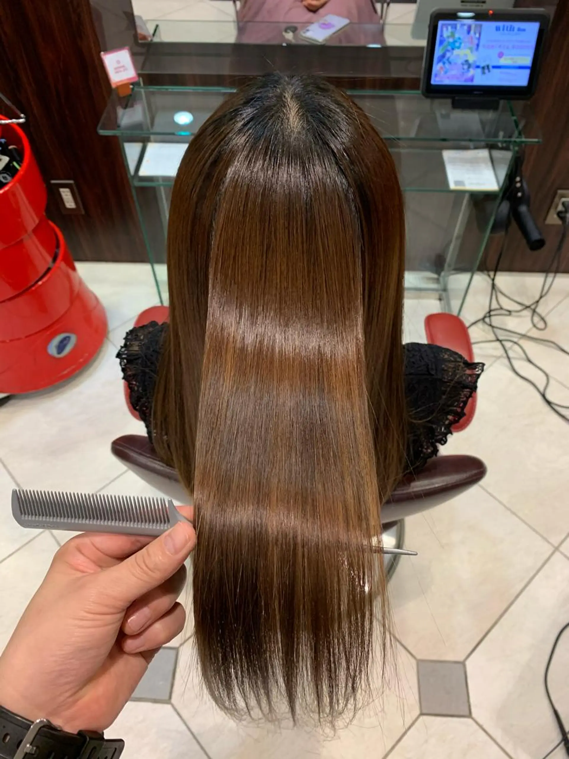 ロング 縮毛矯正/髪質改善 EARTH髙橋のヘアスタイル