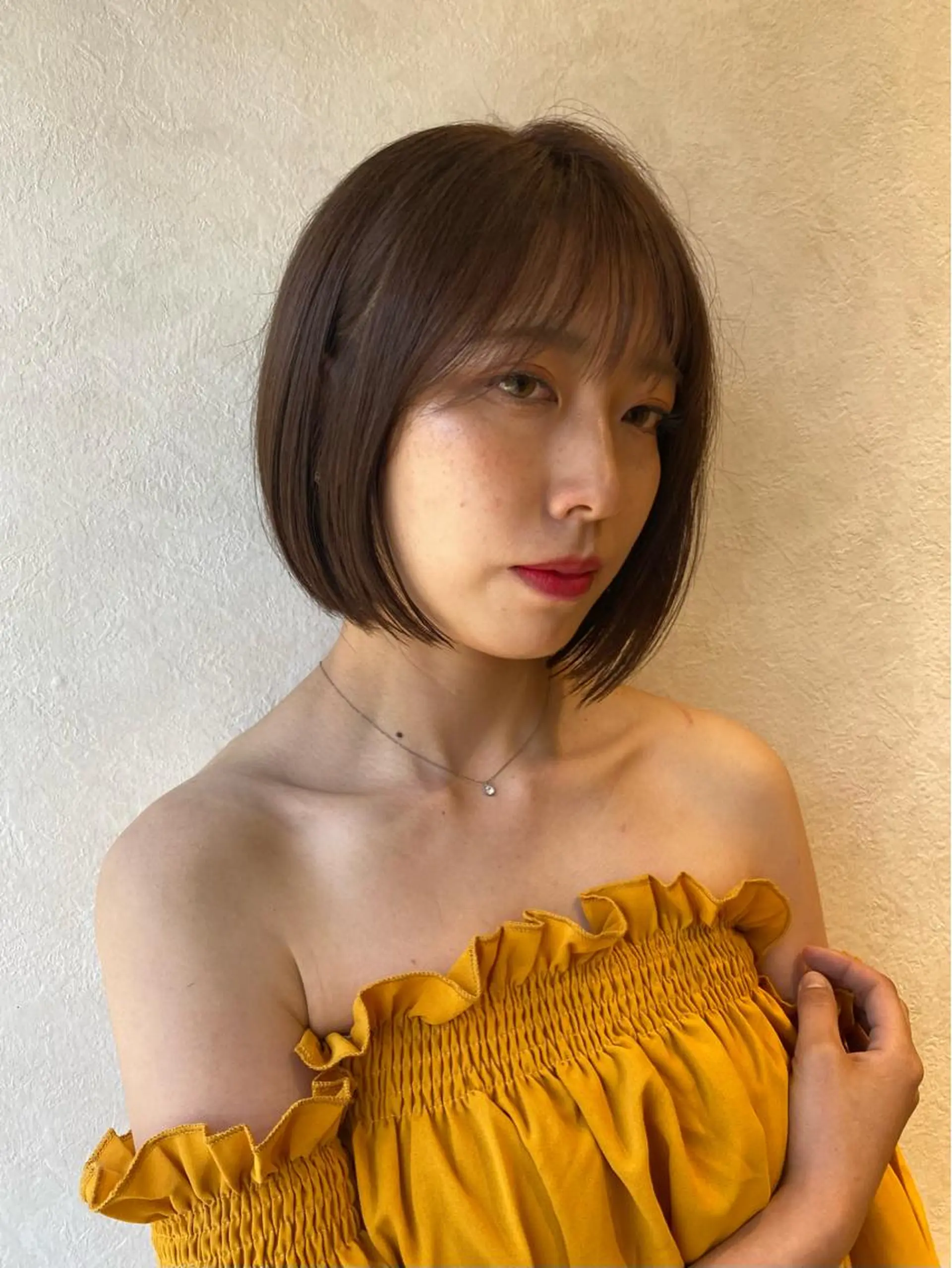 ショート カラー 木元 瑛✂︎ボブのヘアスタイル