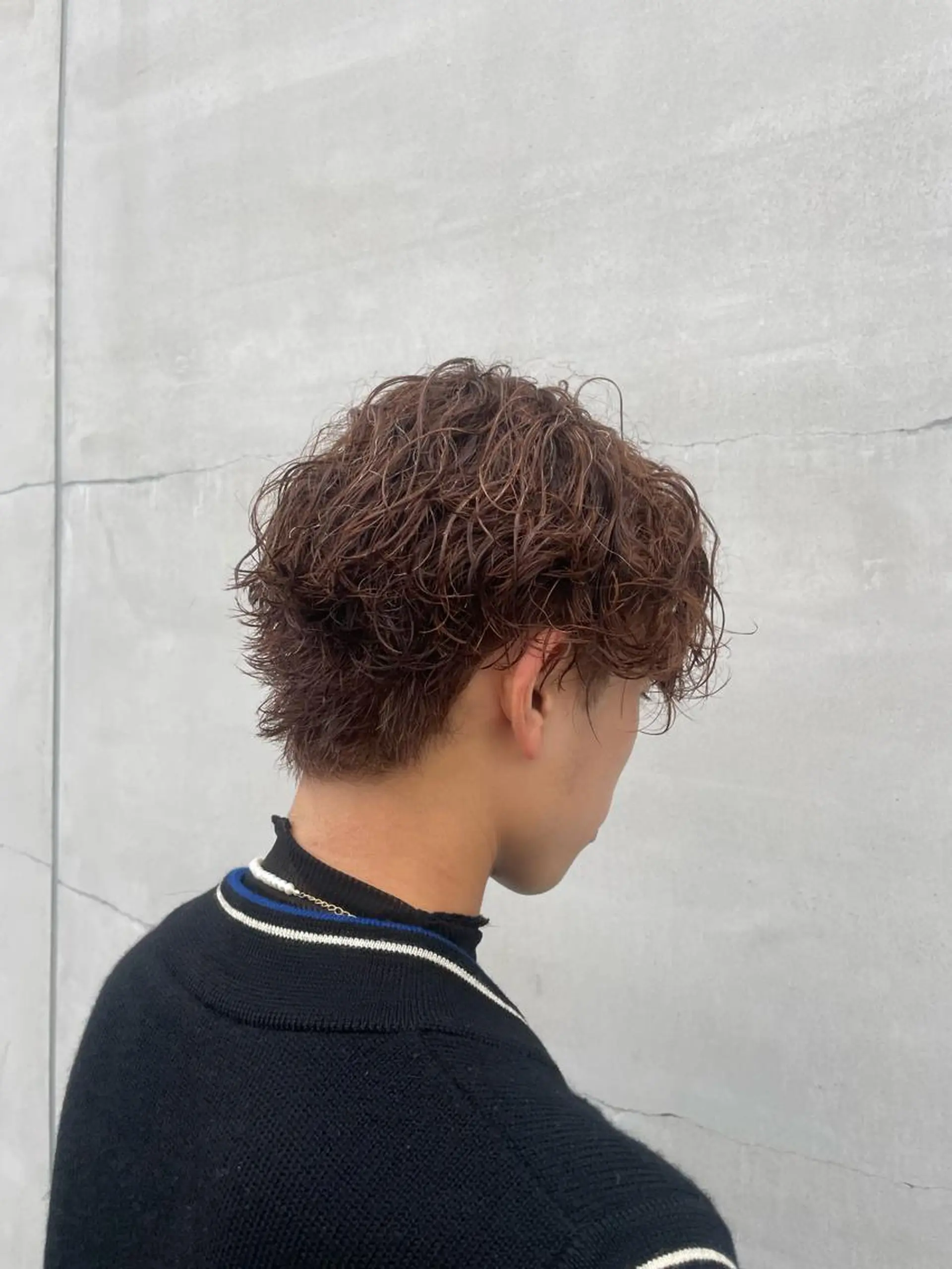 ショート カラー パーマ メンズ 山本  弦生のヘアスタイル