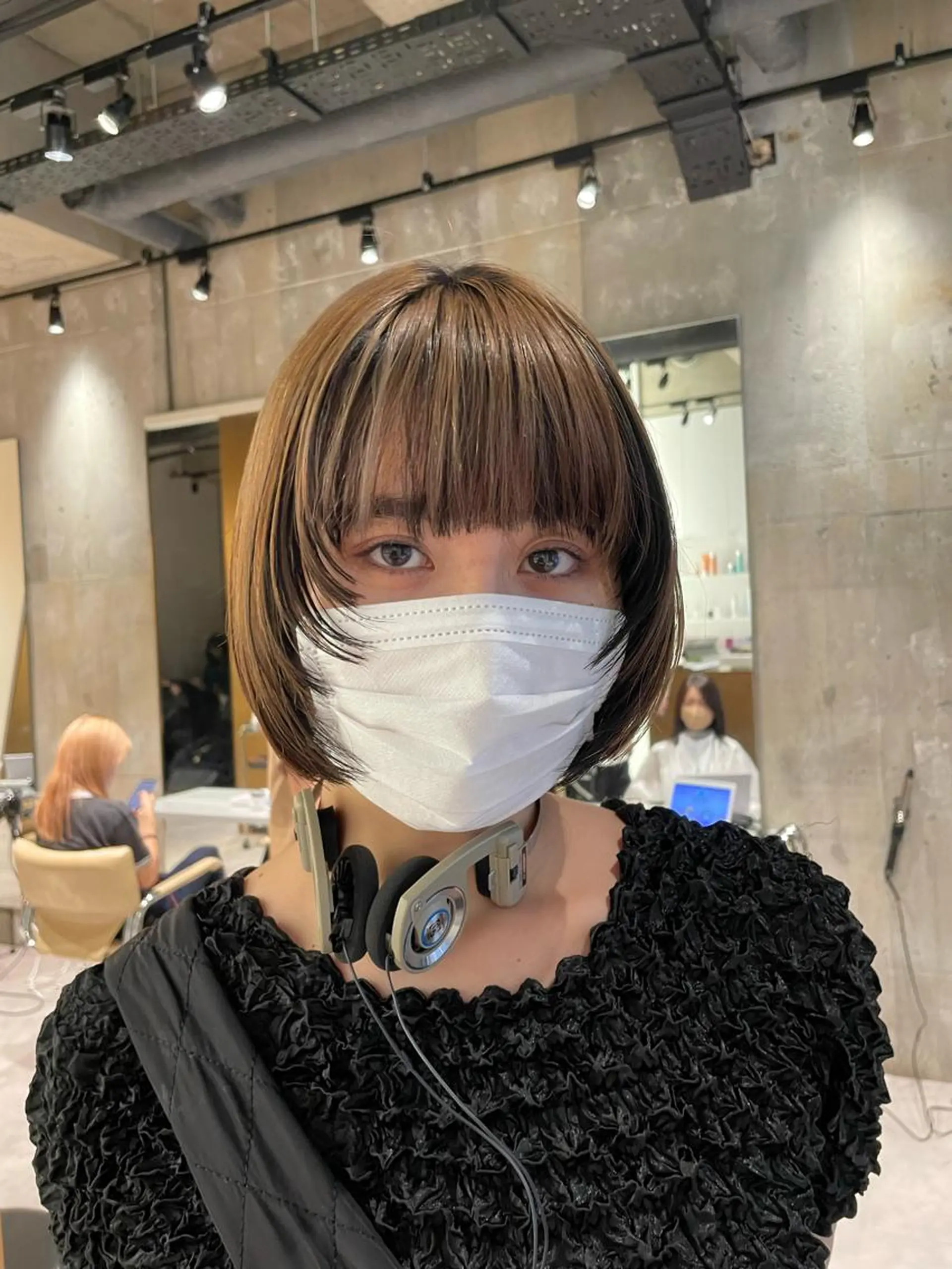 ミディアム カラー パーマ カット ヘアカラー トリートメント ☀️海外レイヤー 🇺🇸/ヒナコのヘアスタイル