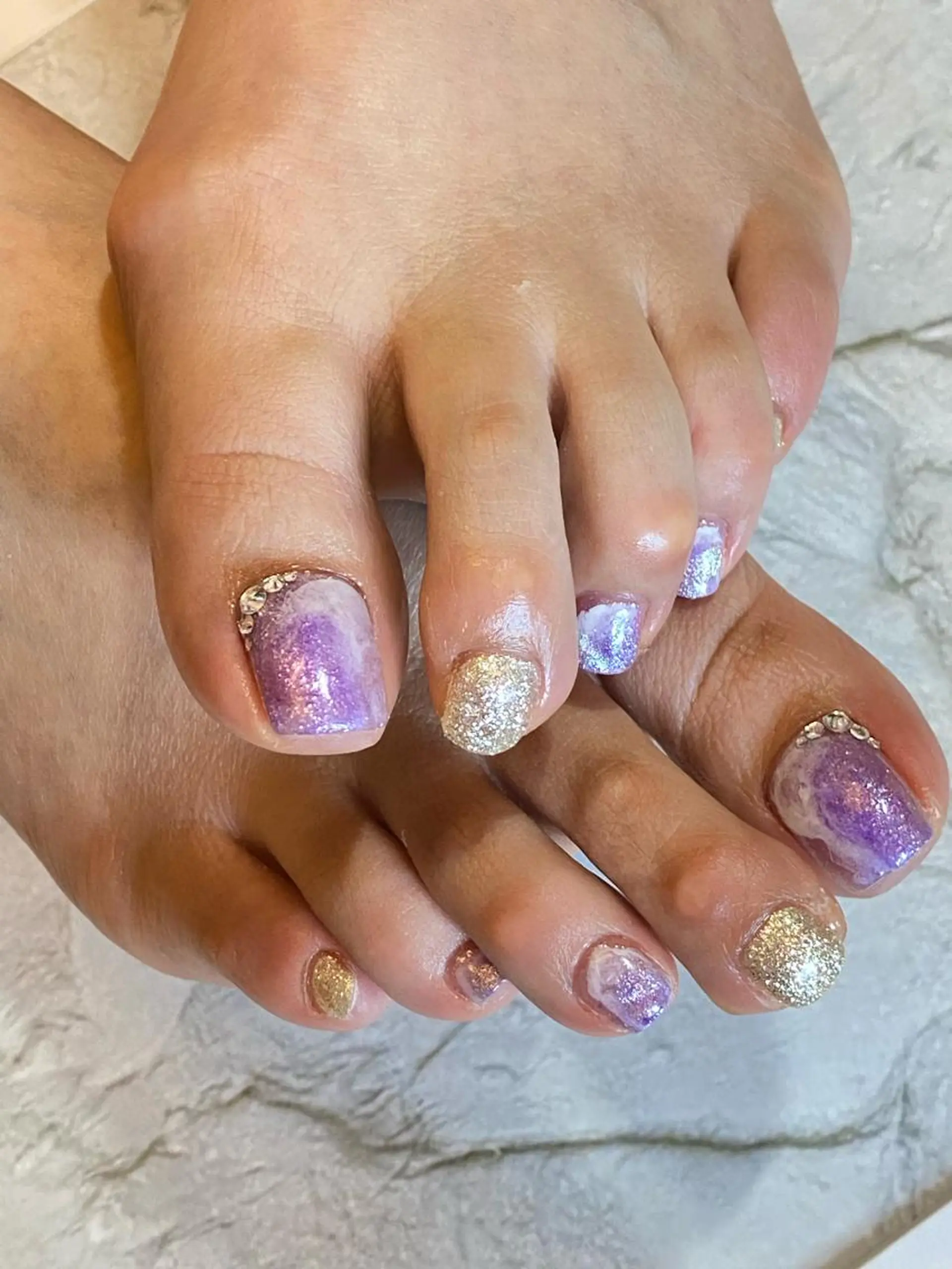 ネイル フットネイル M nail はやまうららのネイルデザイン