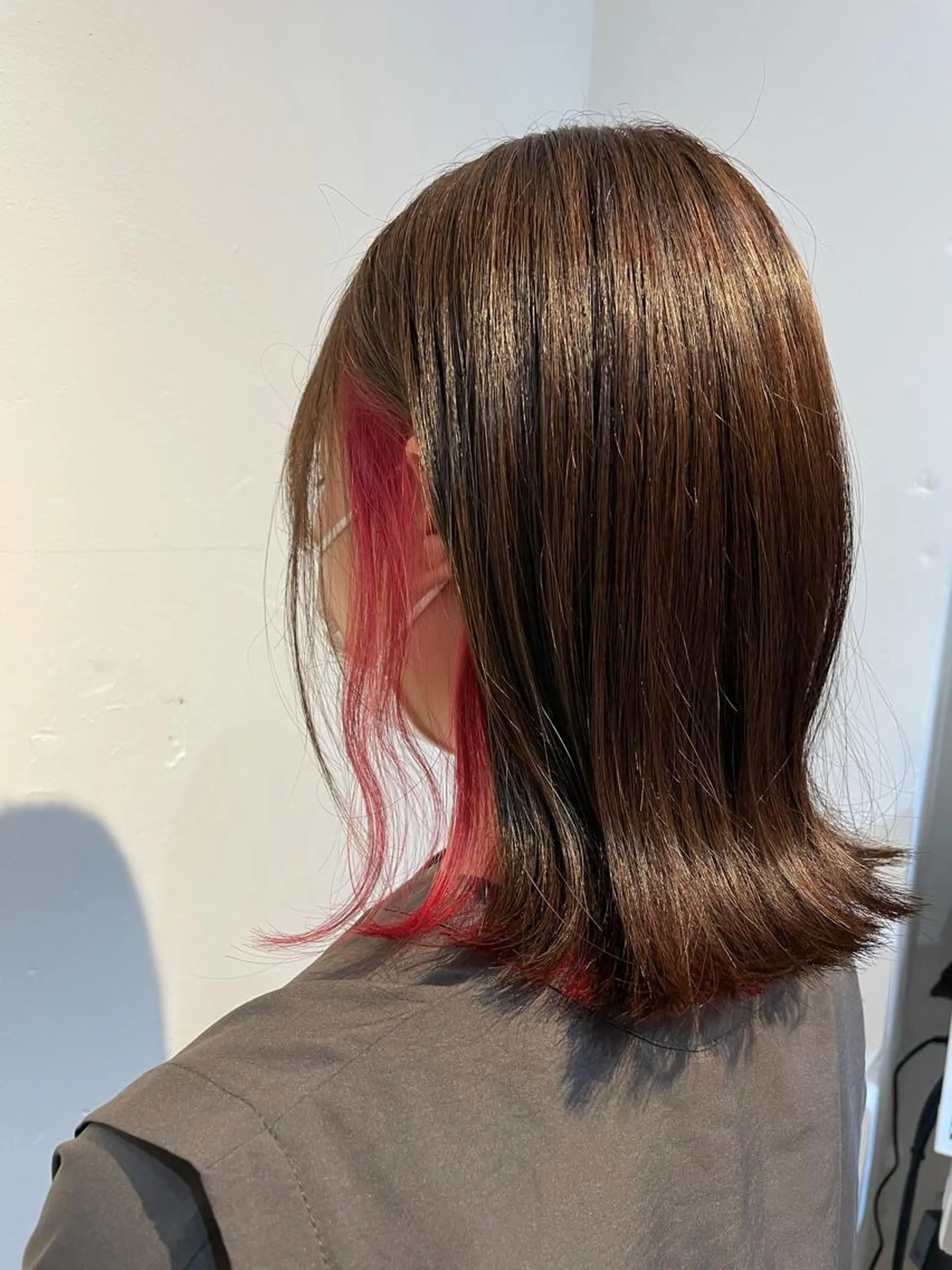 ミディアム カラー hair make powder 薮本のヘアスタイル