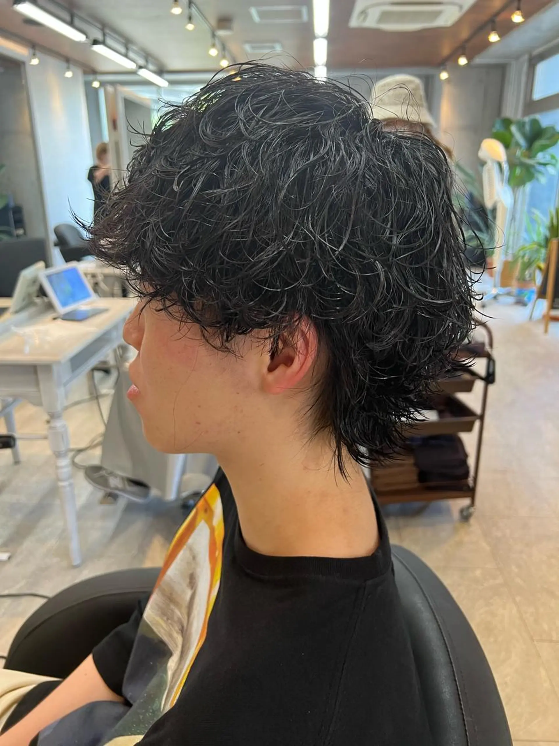 パーマ メンズ カット パーマ ⭕️メンズパーマ⭕️ 山口 裕太郎のヘアスタイル