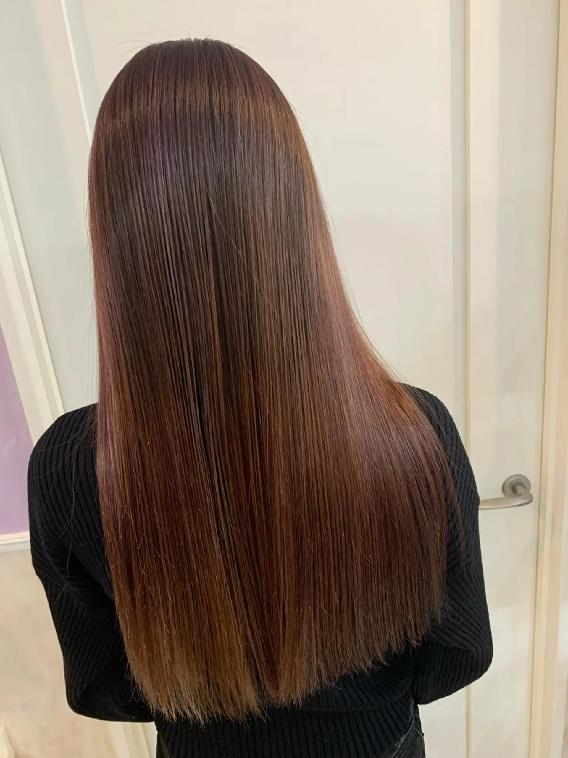 ロング ヘアカラー トリートメント 嶋田 侑弥のヘアスタイル