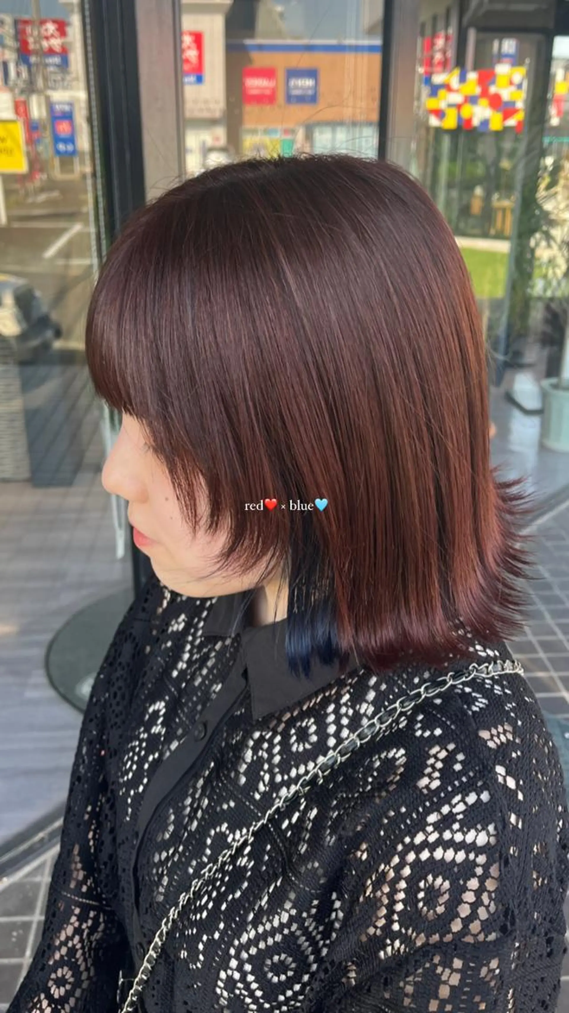 ミディアム alu yuinaのヘアスタイル
