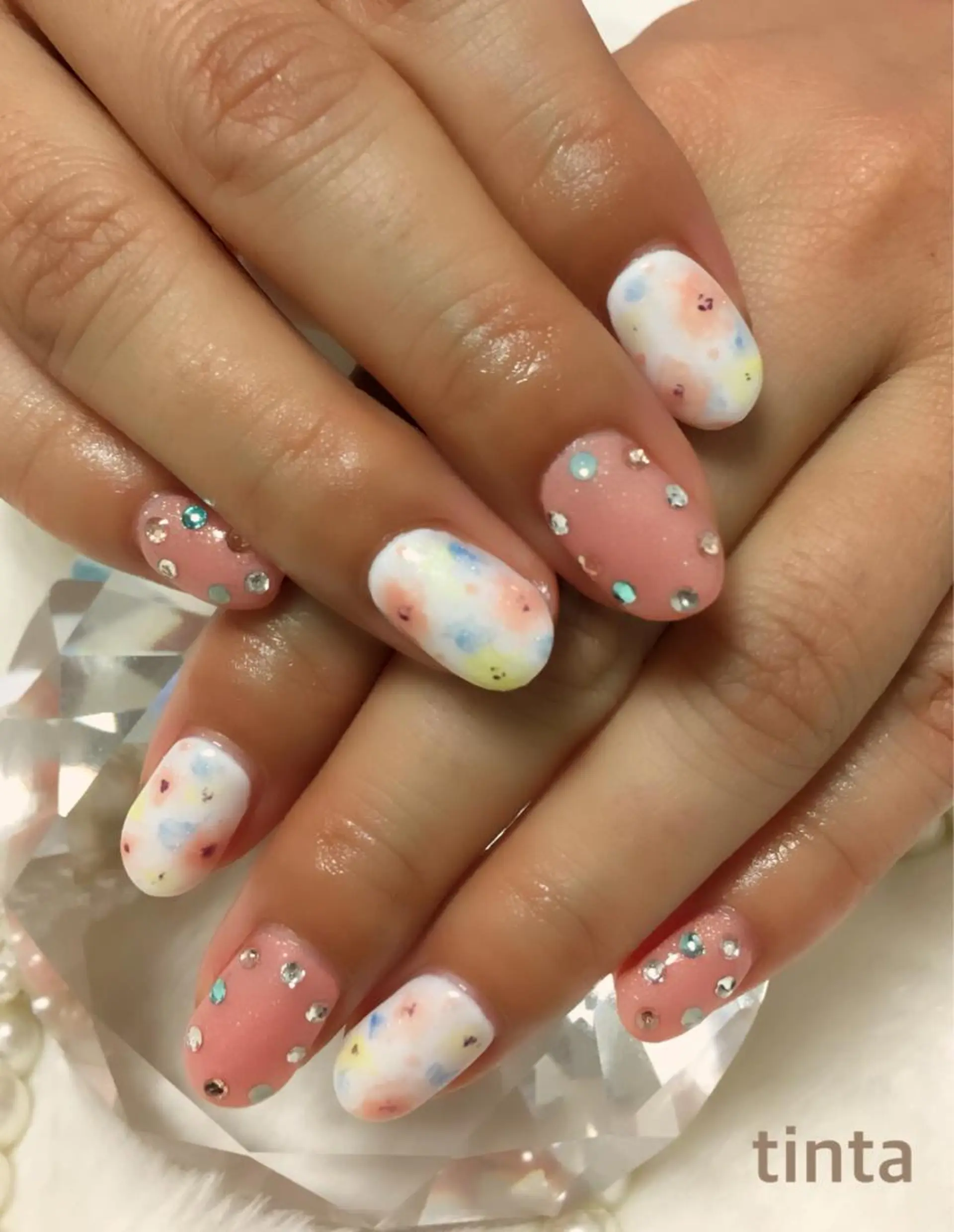 ネイル フラワーネイル ネイルサロン ティンタ所属・馬場 典子のネイルデザイン