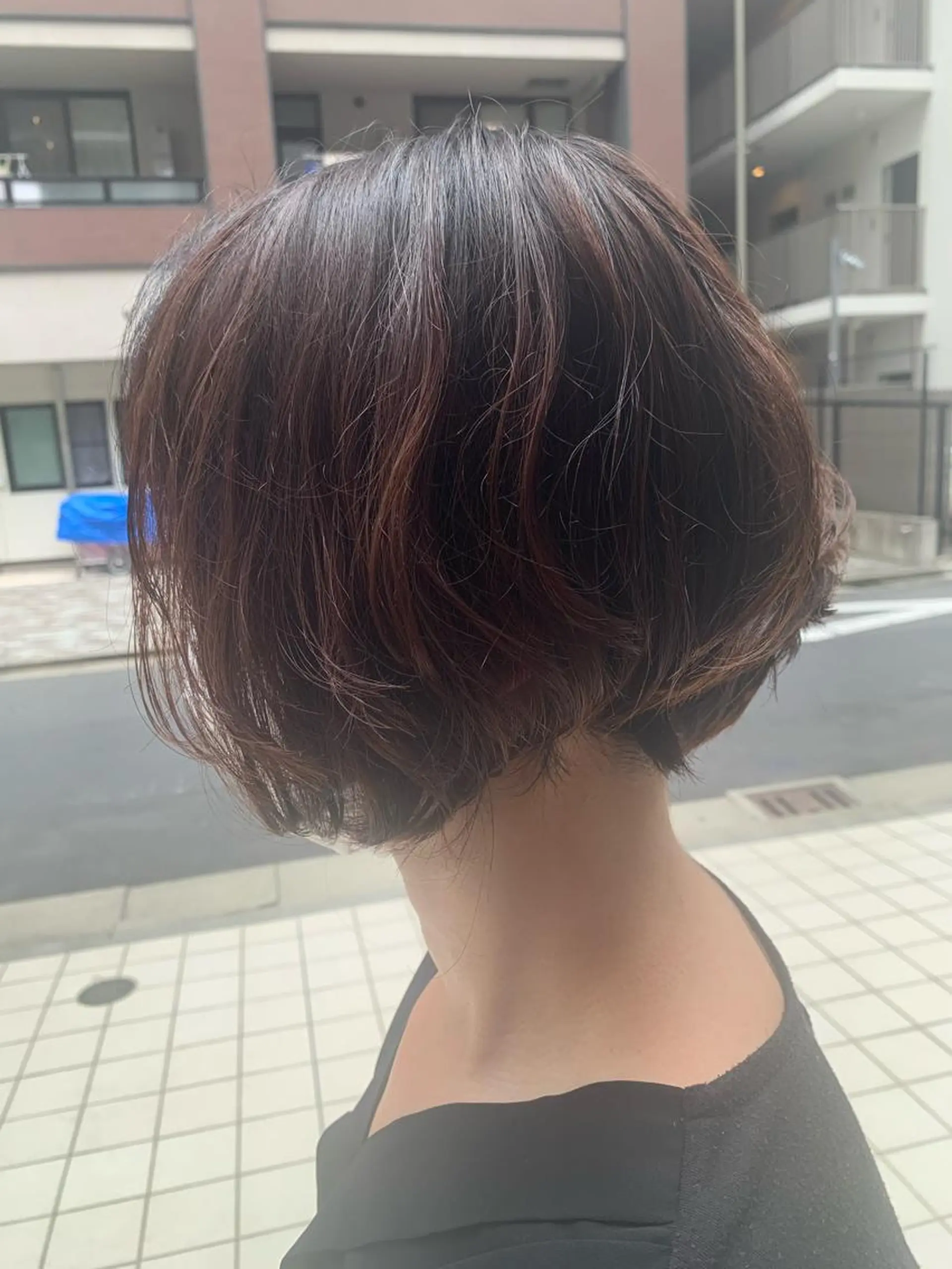 ショート カラー パーマ 髪質改善 LIME 長野駅のヘアスタイル