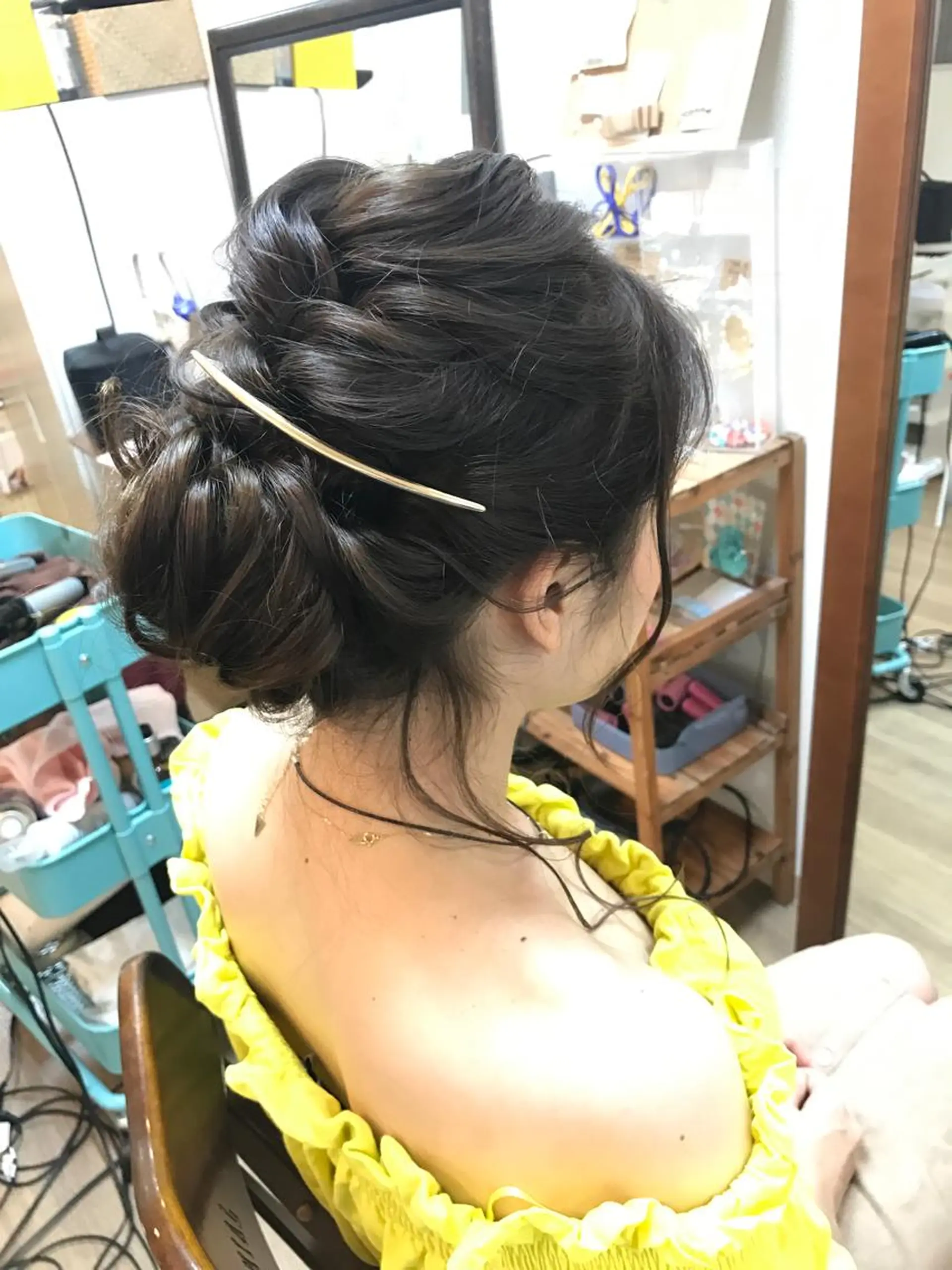 ミディアム ヘアアレンジ 早朝✨ヘアセット 着付け/清水玲歌のヘアスタイル