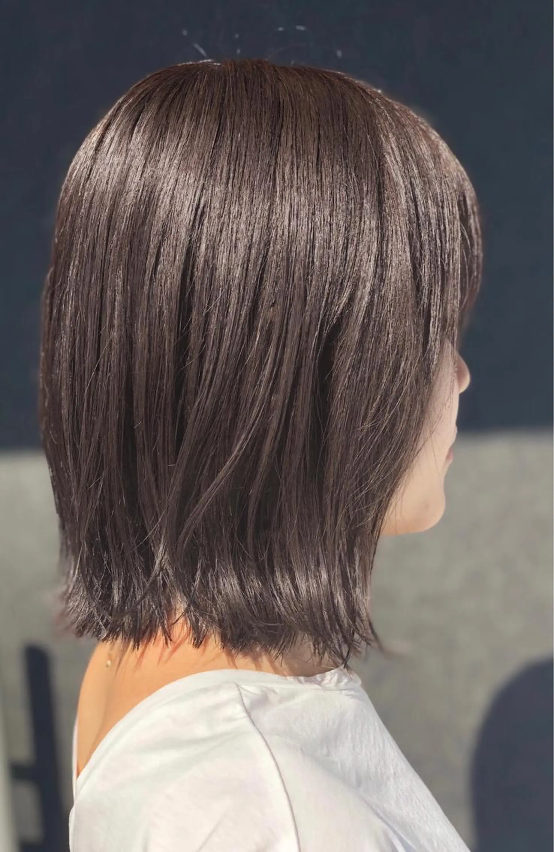 セミロング カット ヘアカラー トリートメント uti所属・菊池 幹のヘアスタイル