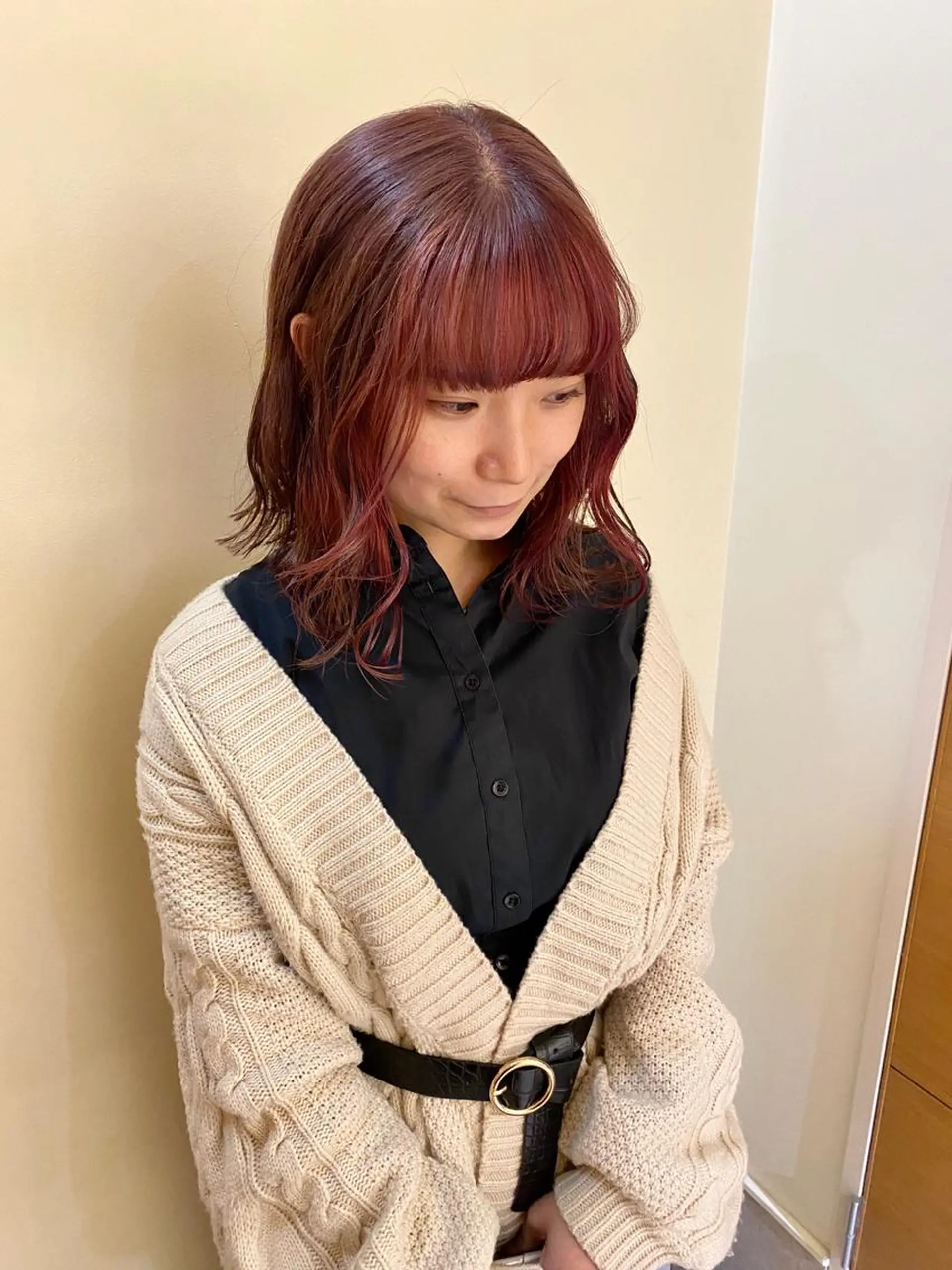 ミディアム カラー コマツリサ ROCCO eastのヘアスタイル