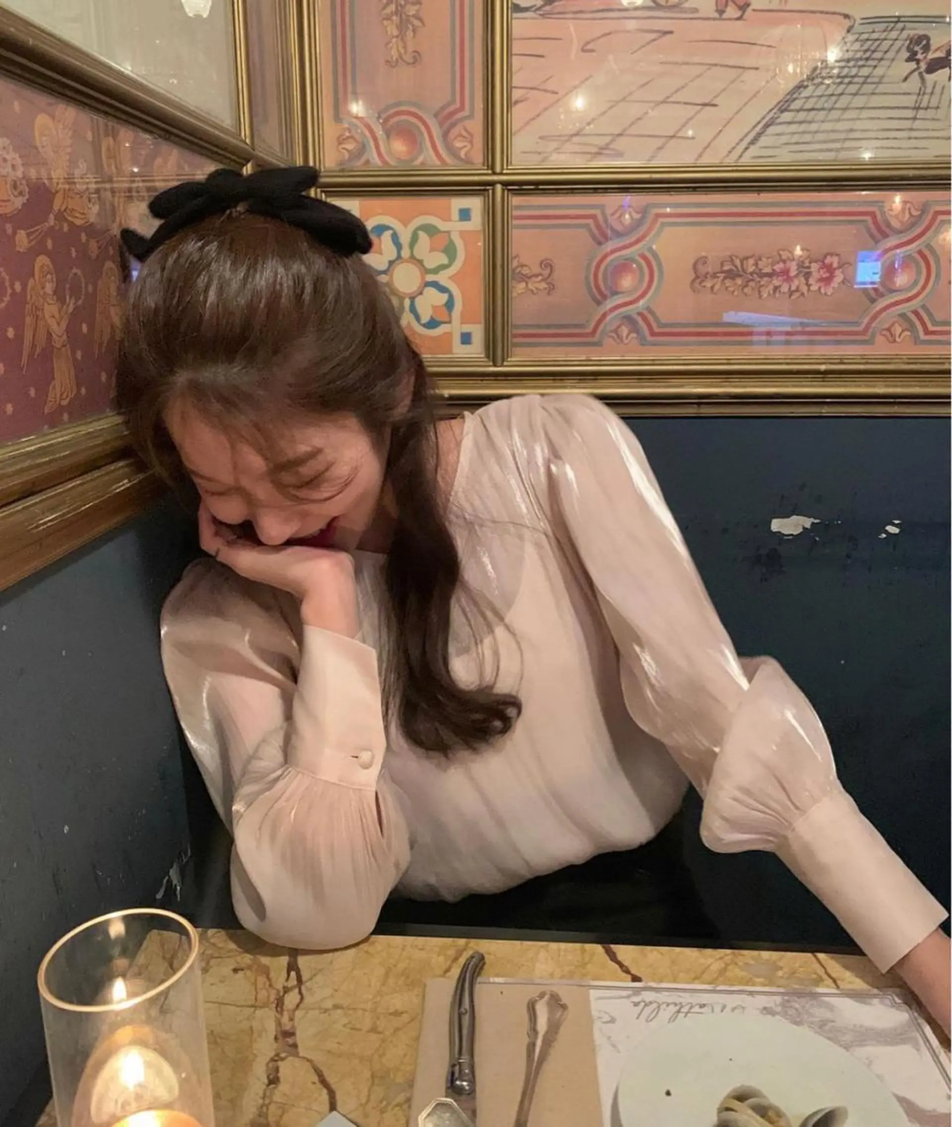 ロング カラー ヘアアレンジ 髙塚碧🇰🇷 韓国ヘア🎗️のヘアスタイル