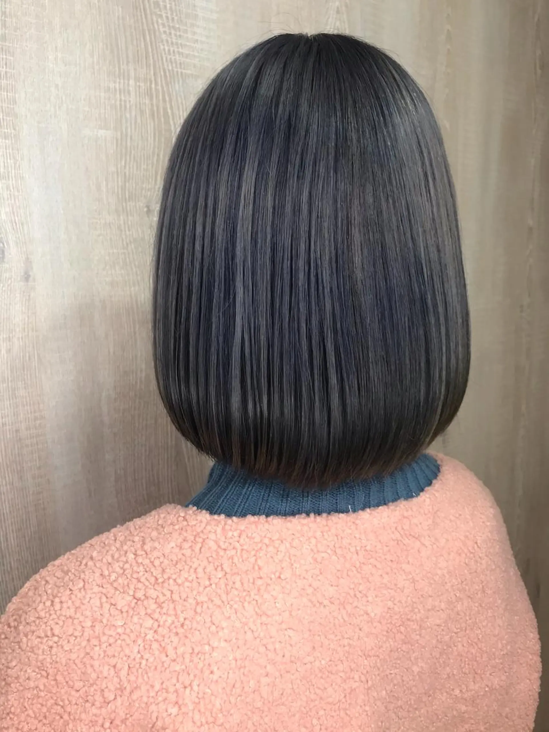 ミディアム カラー ブルーカラー ブルージュ ボブ 髪質改善×METEO 店長 貞松直也のヘアスタイル