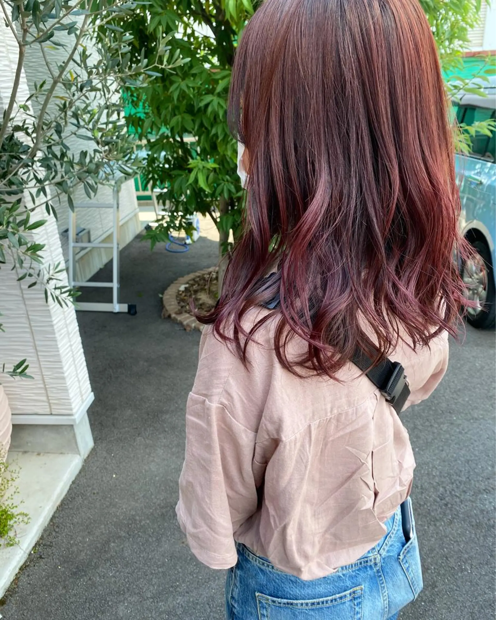 ミディアム カラー カシス ピンクカラー 【浜松・豊橋】 ニシモトのヘアスタイル