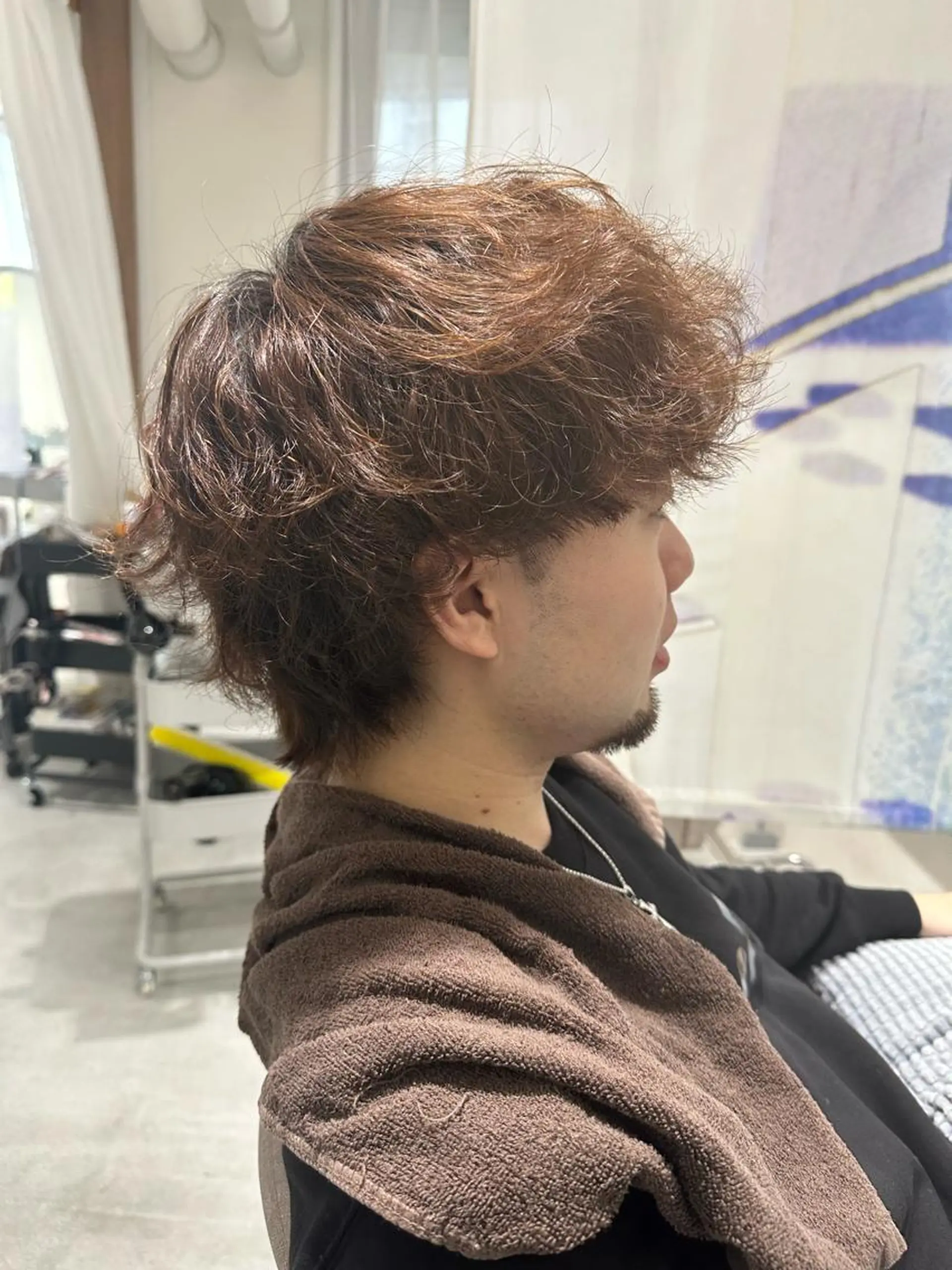 カラー パーマ メンズ マッシュウルフ マッシュ メンズパーマ ツイストスパイラルパーマ メンズウルフカット カット パーマ トリートメント 💎メンズパーマ特化 🥇メンズのプロのヘアスタイル