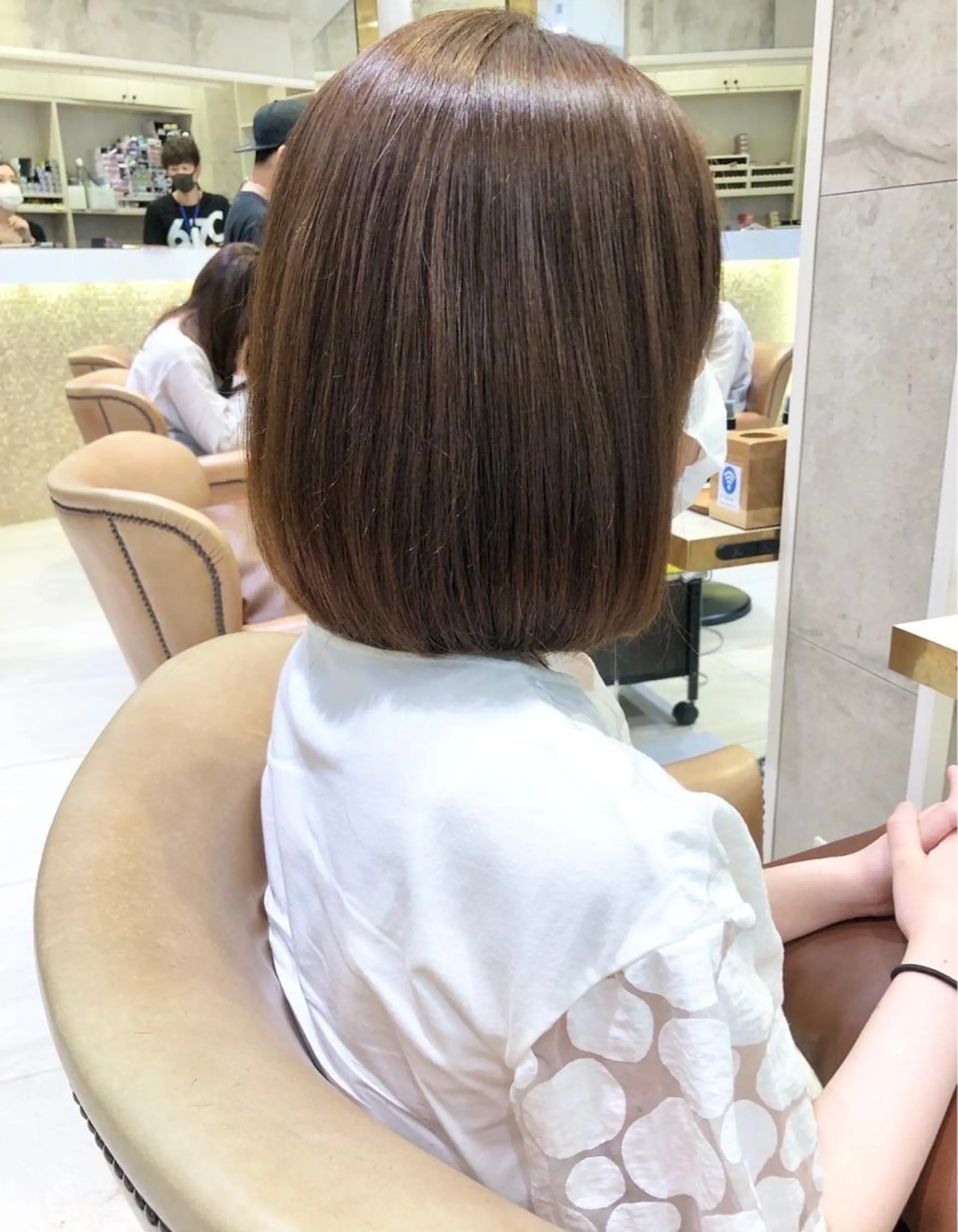 ミディアム ボブ カット 🌼アユム/レイヤー ハッシュカット🌼のヘアスタイル