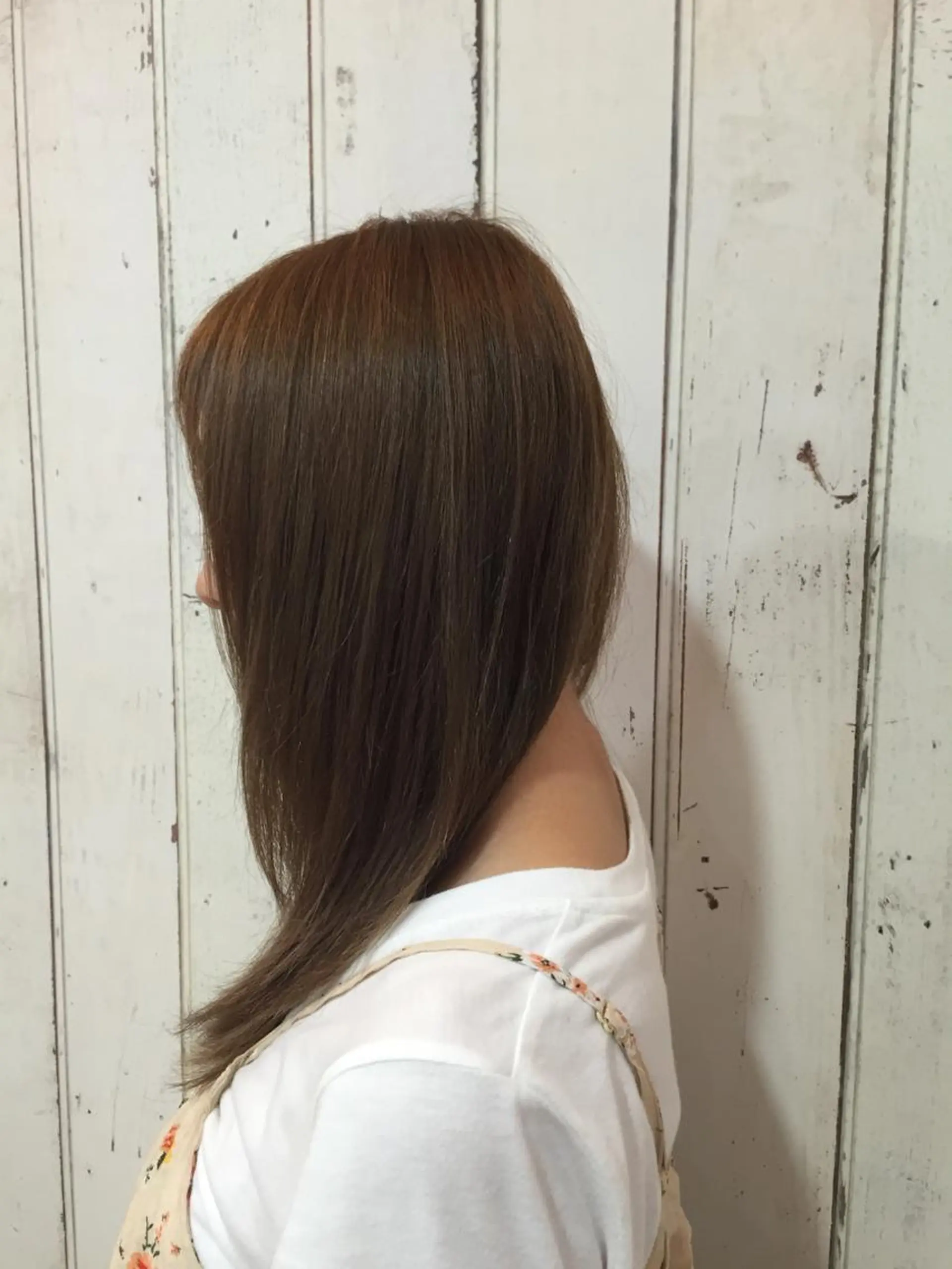 セミロング カラー アッシュ 菅井 敏樹のヘアスタイル