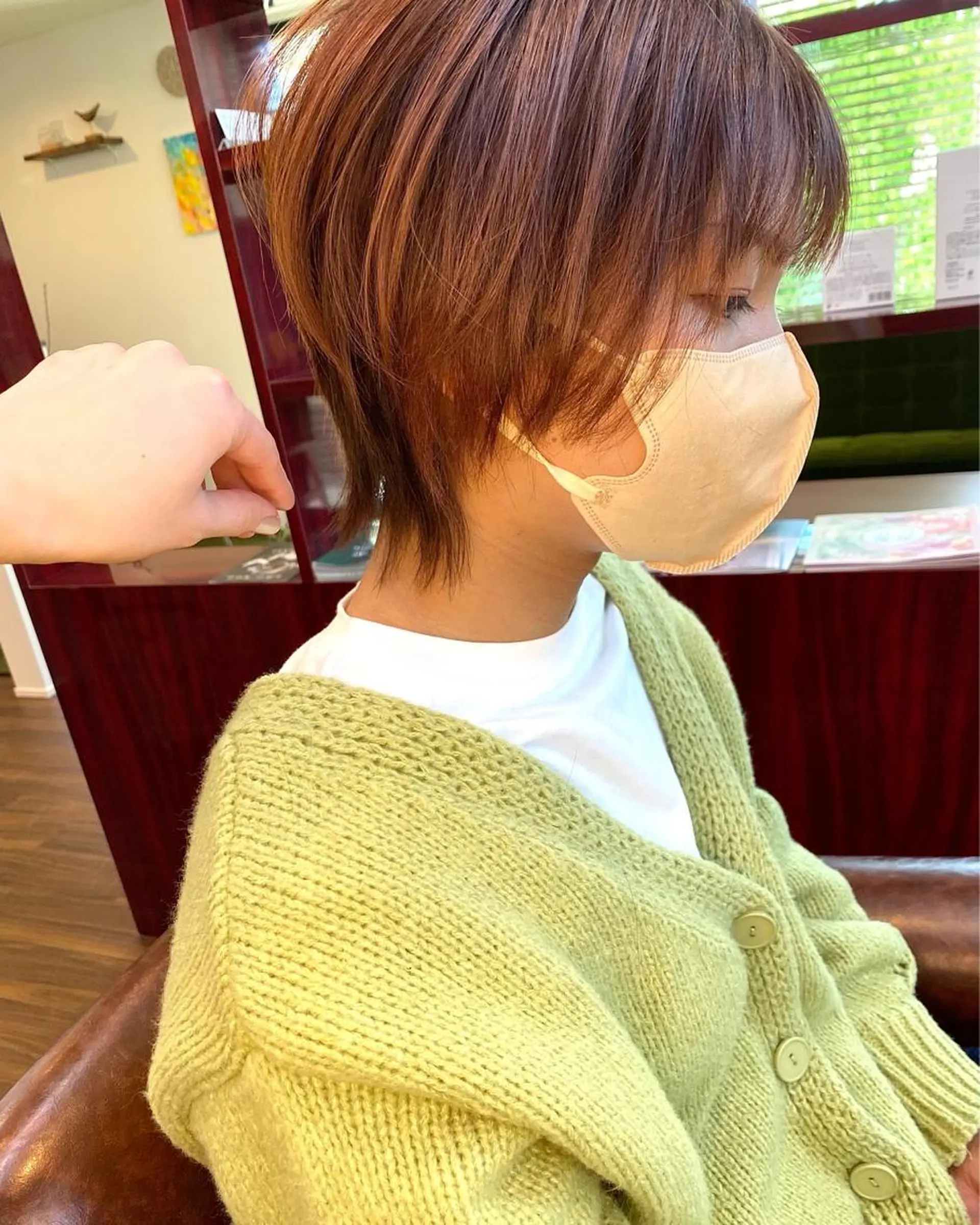 ショート カラー ショートヘア ウルフカット 桑原 菜摘のヘアスタイル