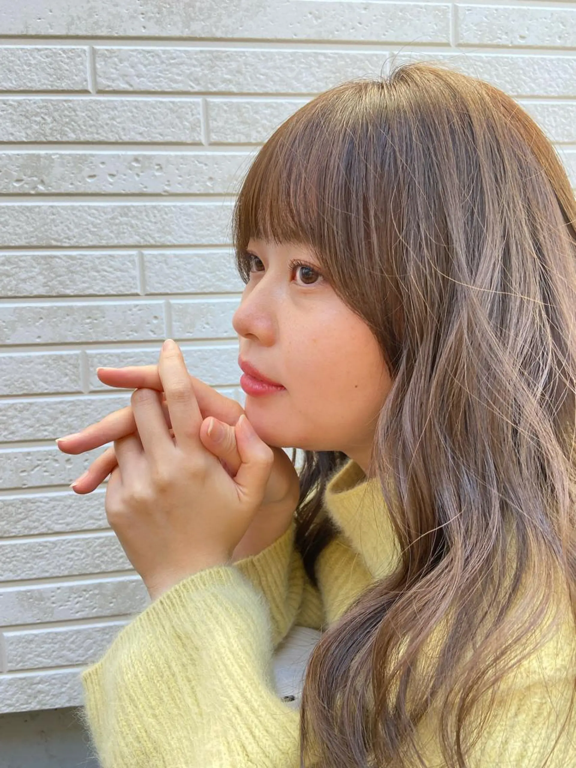 ロング カラー 透明感カラー オリーブカラー lico hair&relaxation所属・lico 栁 詩音のマツエク・マツパデザイン