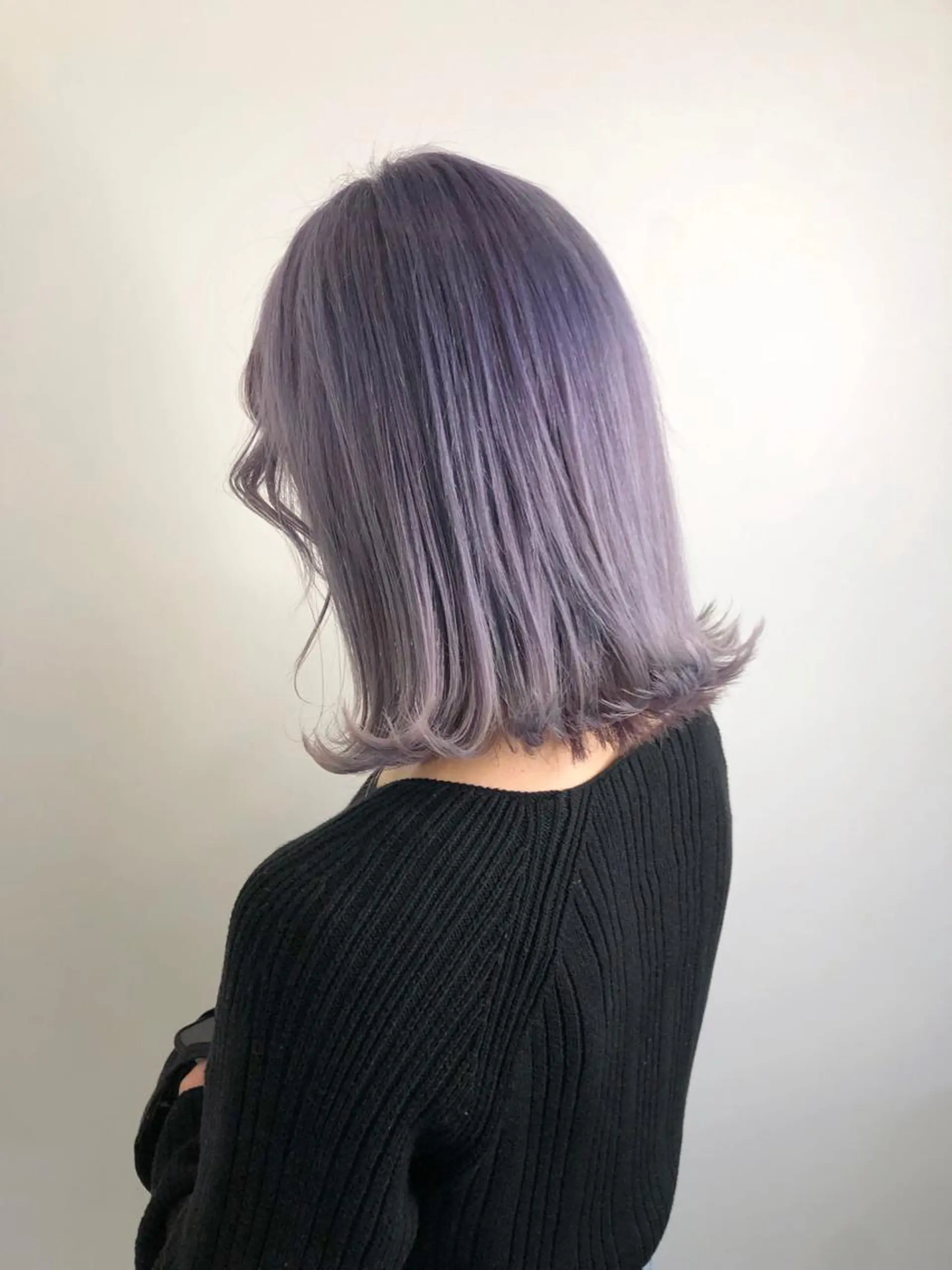 ミディアム カラー ブリーチ ラベンダーカラー ヘアカラー トリートメント ☕️ベージュカラー 内藤光哉☕️のヘアスタイル