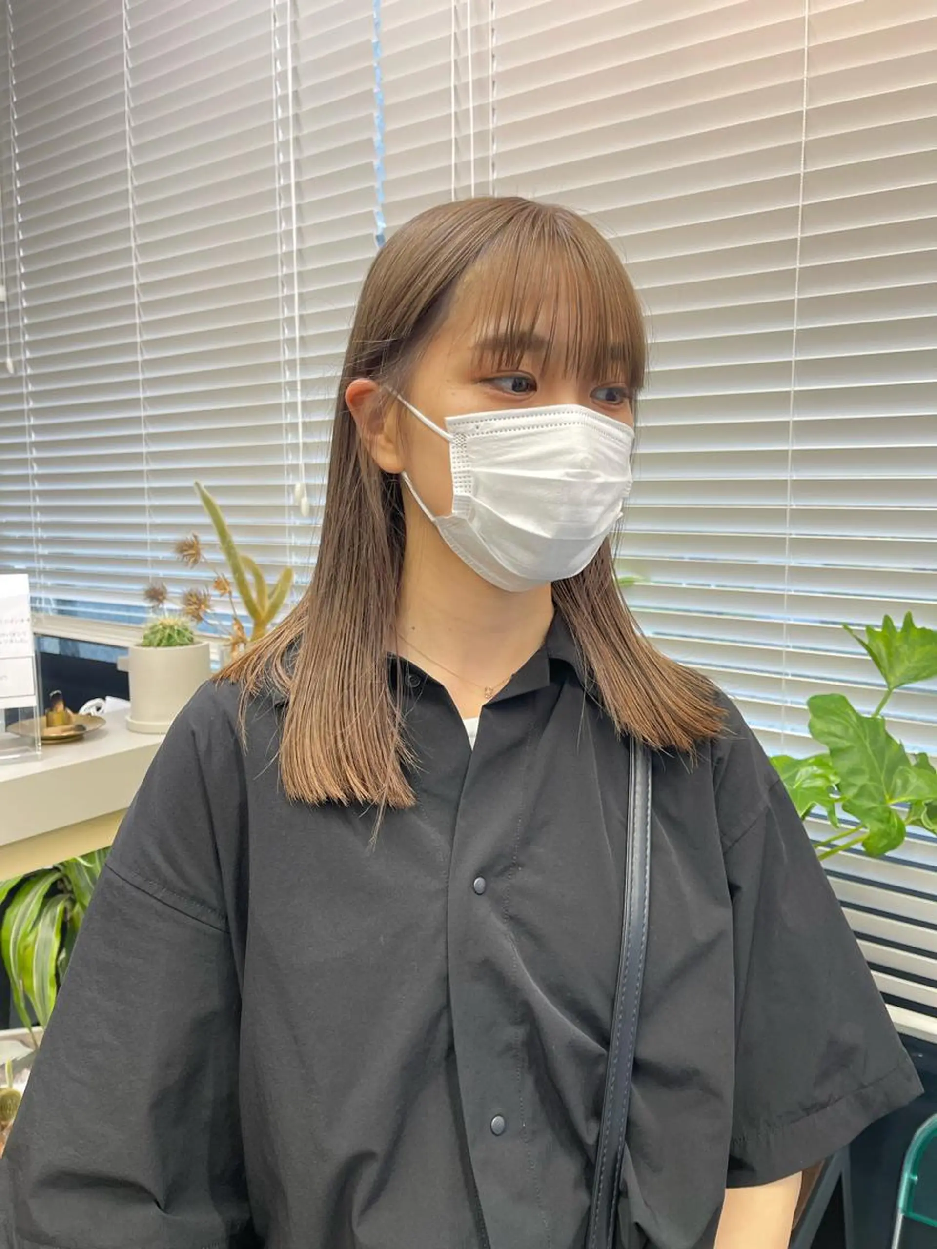 ミディアム カラー ヘアカラー トリートメント 早瀬裕之 パーマのヘアスタイル