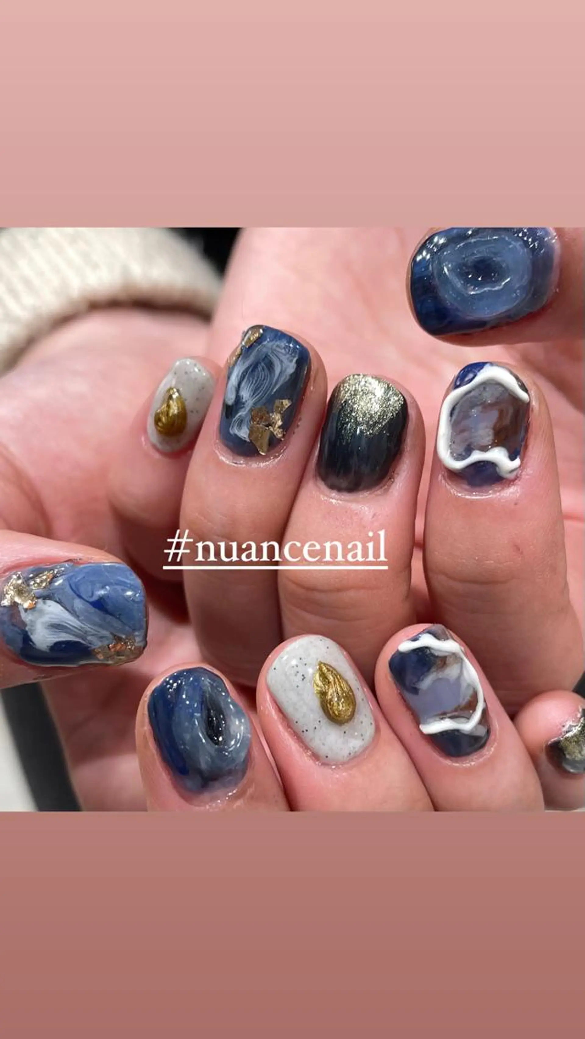 ネイル ニュアンスネイル ハンドネイル 淡色ネイル 🎀moeのネイルデザイン