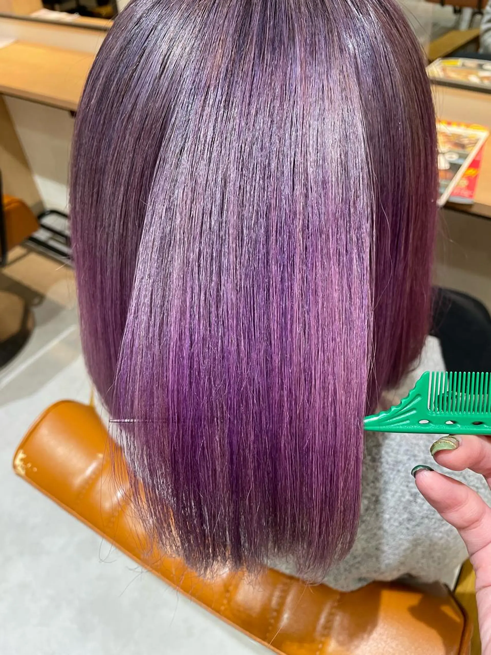 ミディアム ヘアカラー 中田 サヤカのヘアスタイル