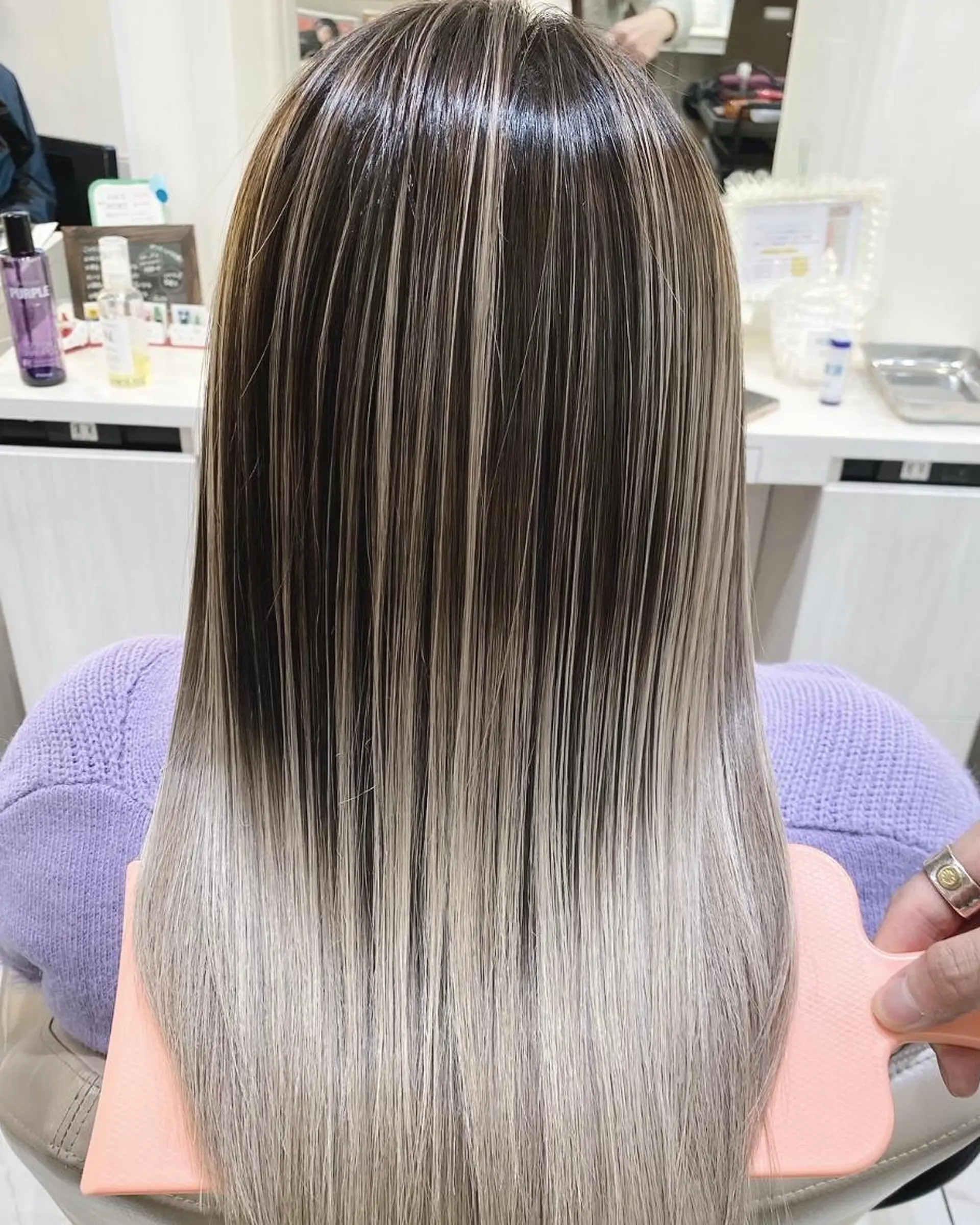 ロング カラー 髪質改善 ヘアカラー トリートメント 高橋凜/髪質改善/ 縮毛矯正/カラーのヘアスタイル