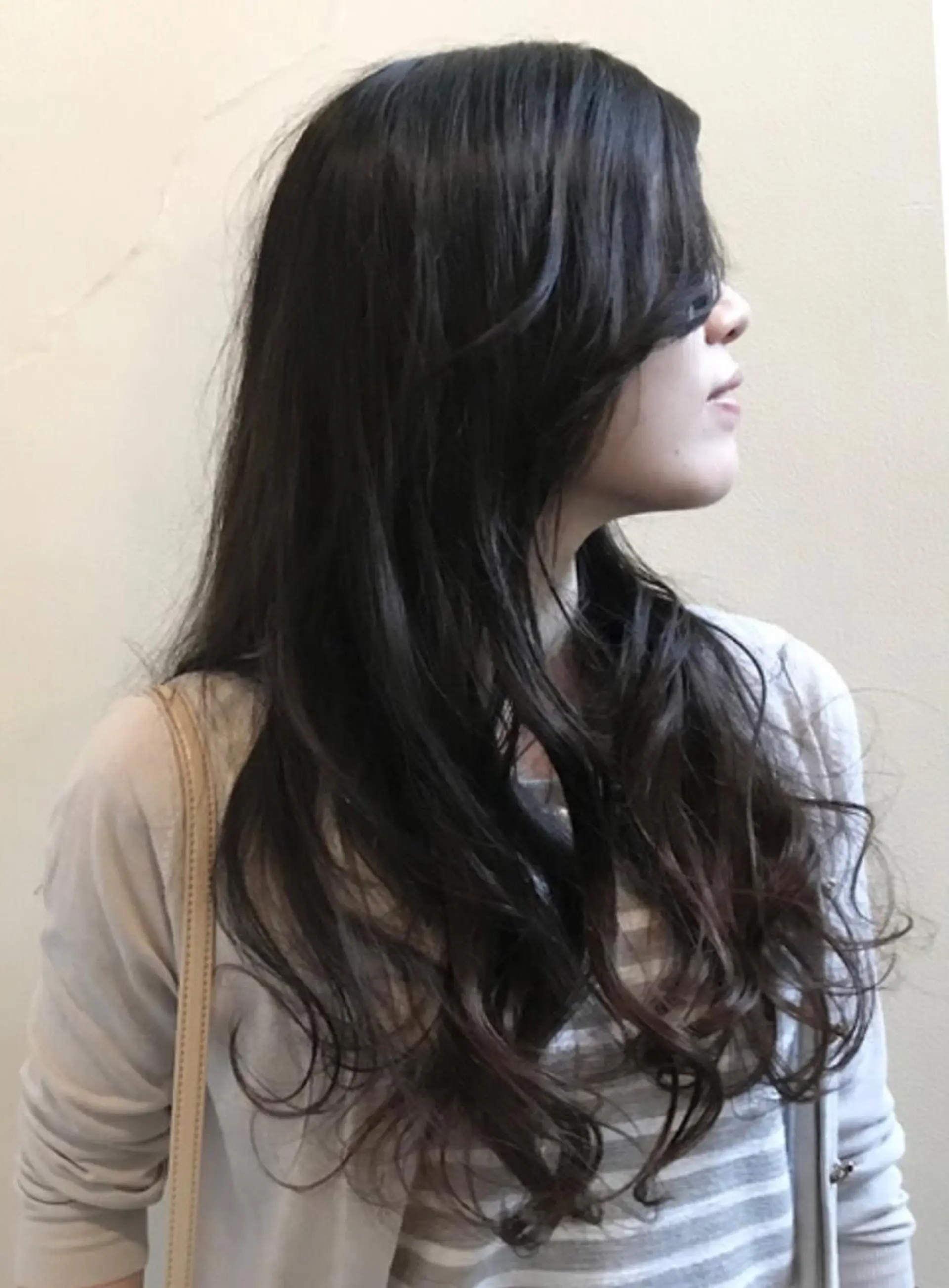 ロング パーマ ロング デジタルパーマ 中村 玲美のヘアスタイル