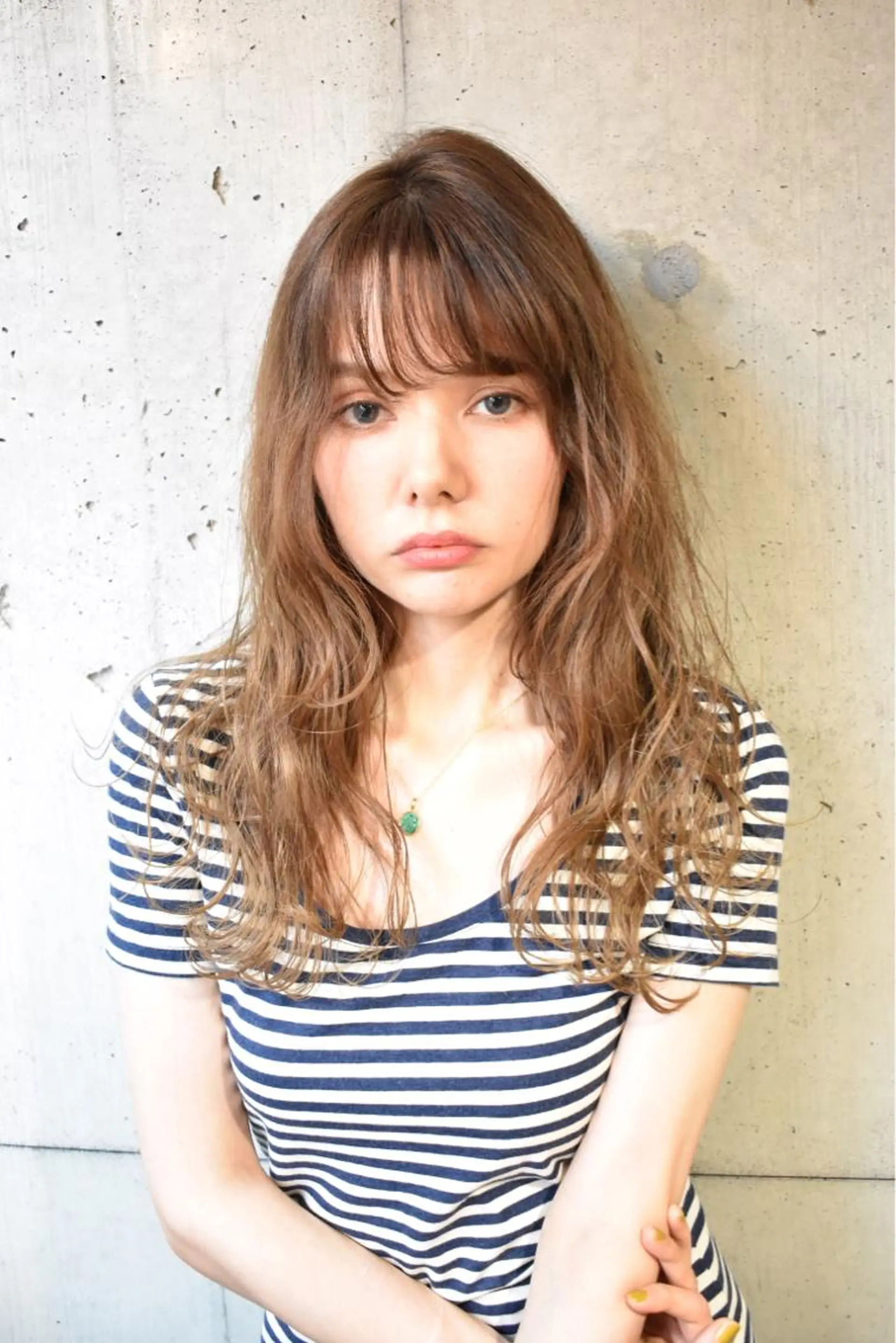 ロング カラー アディクシーカラー ベージュカラー 佐藤 高徳のヘアスタイル