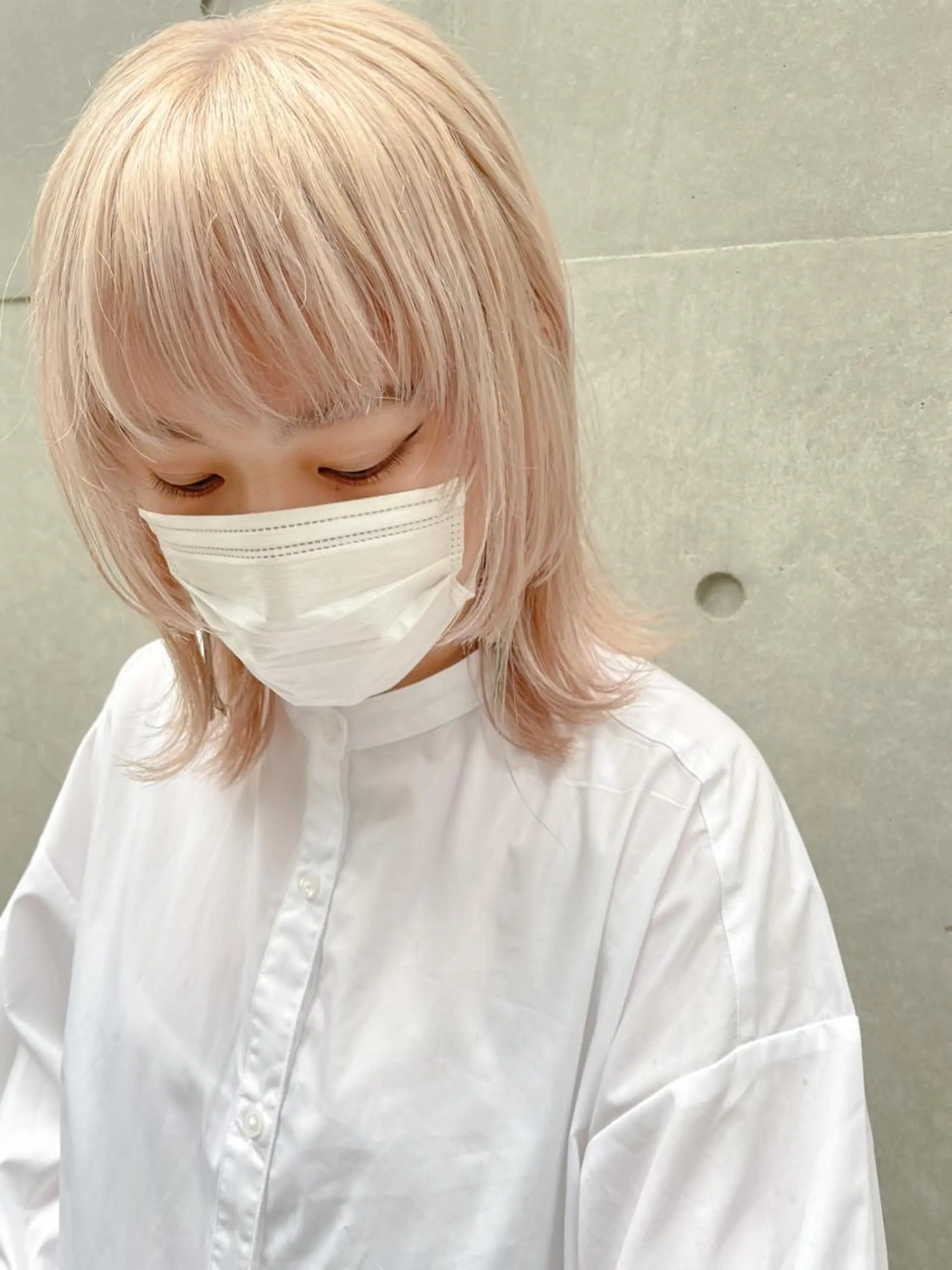 ミディアム ヘアカラー ハイライト/ブリーチ /綾華のヘアスタイル