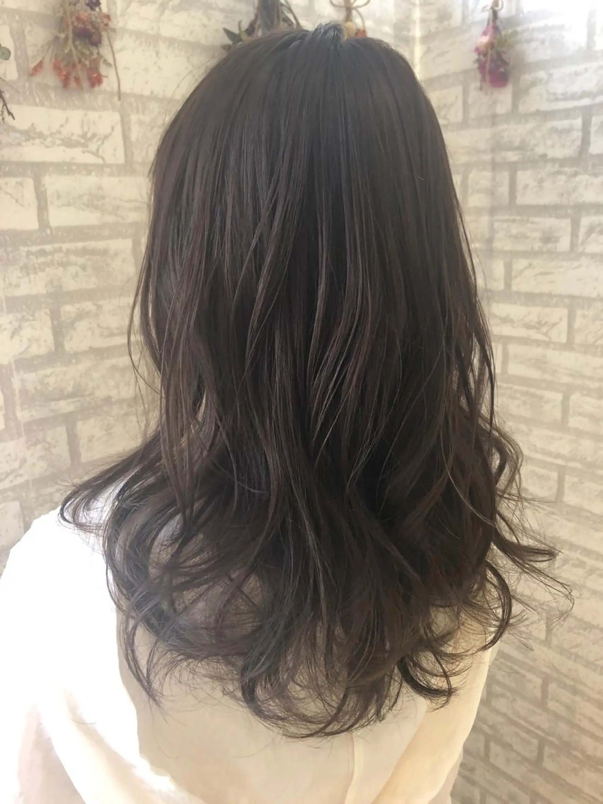 ロング カラー クボキ サヤのヘアスタイル