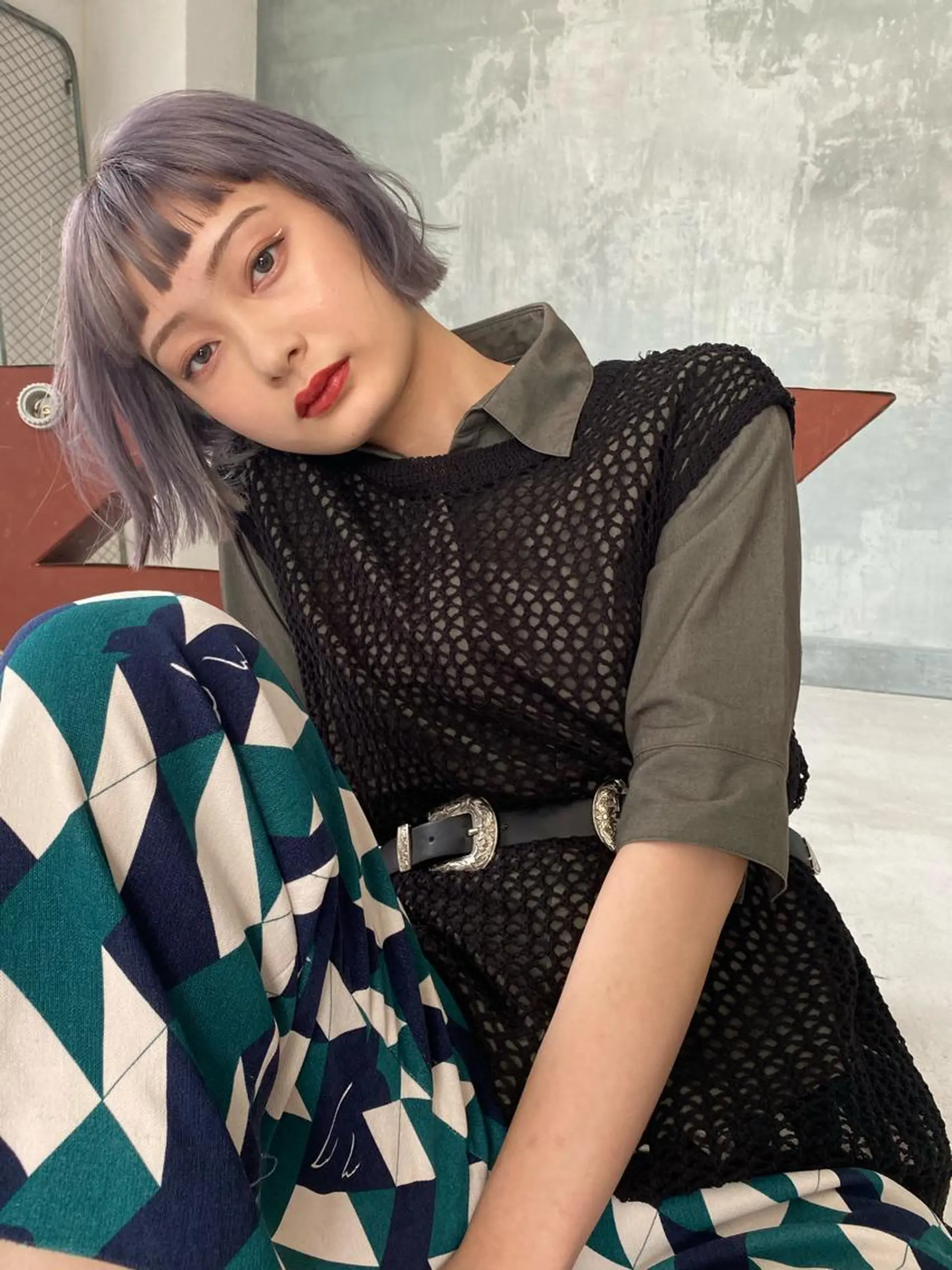 ショート カラー iizuka akiのヘアスタイル