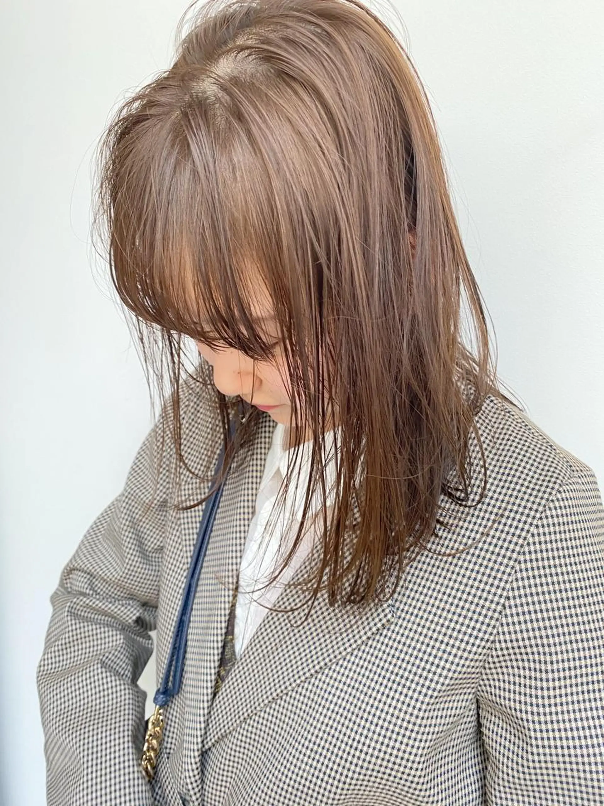 セミロング カラー ベージュカラー ブリーチ ブリーチなしカラー 🍸nana/透明感 カラー/レイヤー✨のヘアスタイル