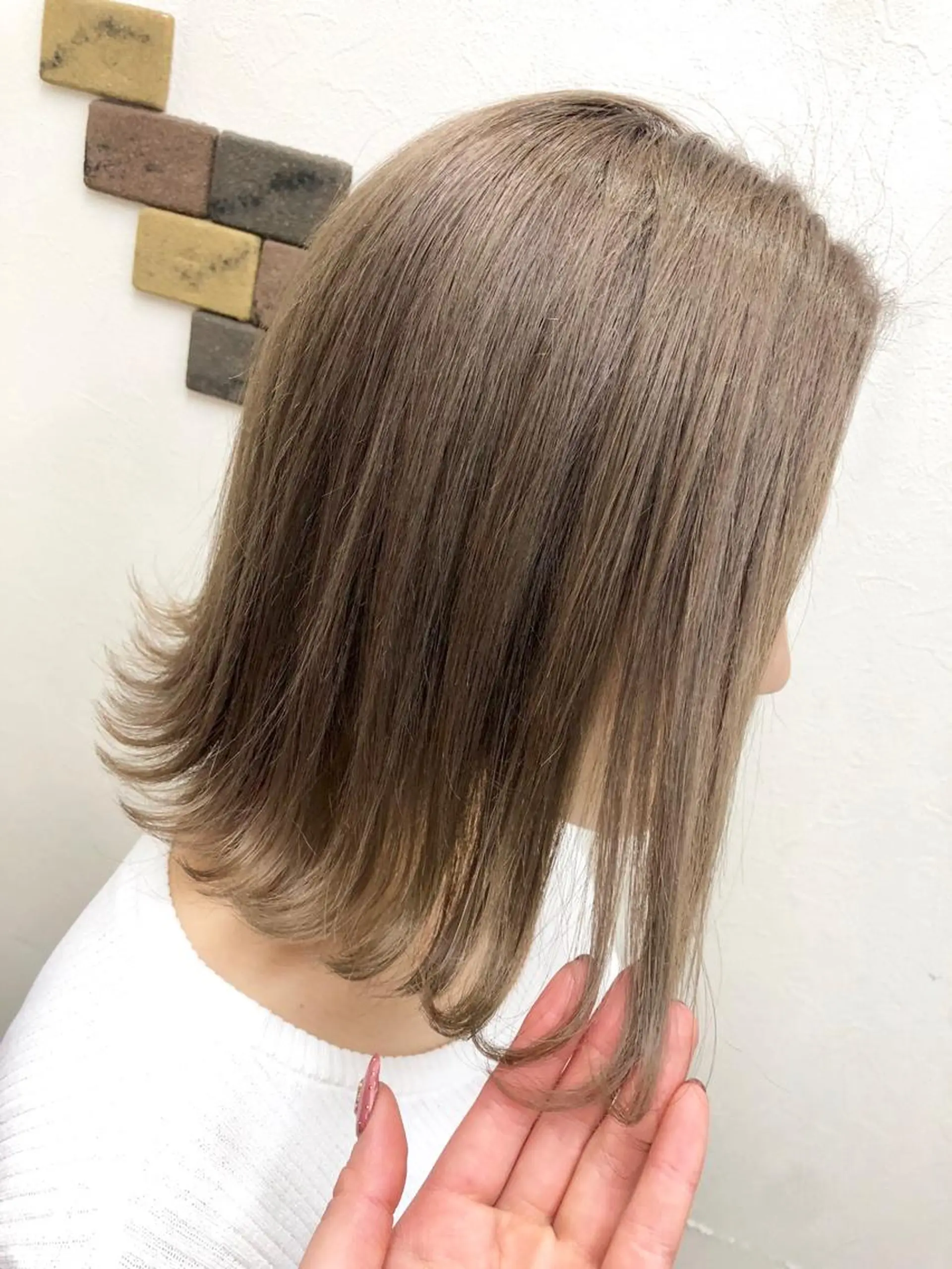 ミディアム カラー ベージュカラー グレージュ MAKO ❤️‍🔥NEXTのヘアスタイル