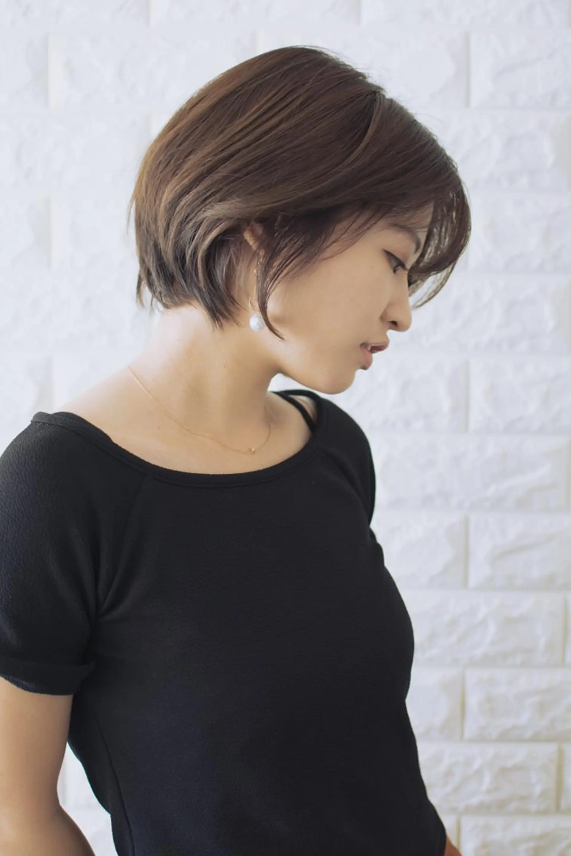 ショート カラー ショートボブ ベージュカラー ブルーカラー ブルージュ グレージュ 撮影モデル 斉藤 正敏のその他イメージ