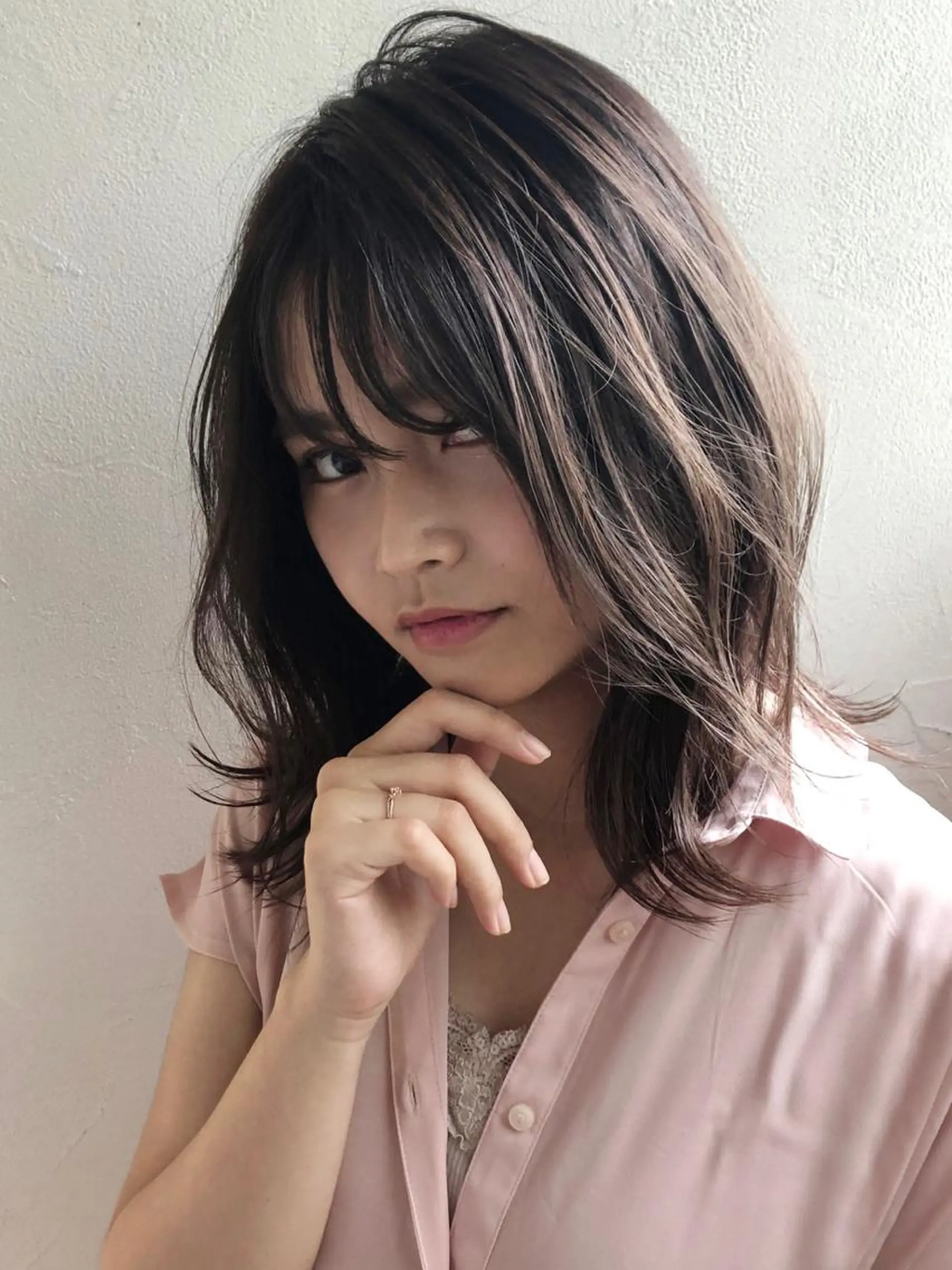 セミロング カラー 💙あかみね 💙（mine）のヘアスタイル