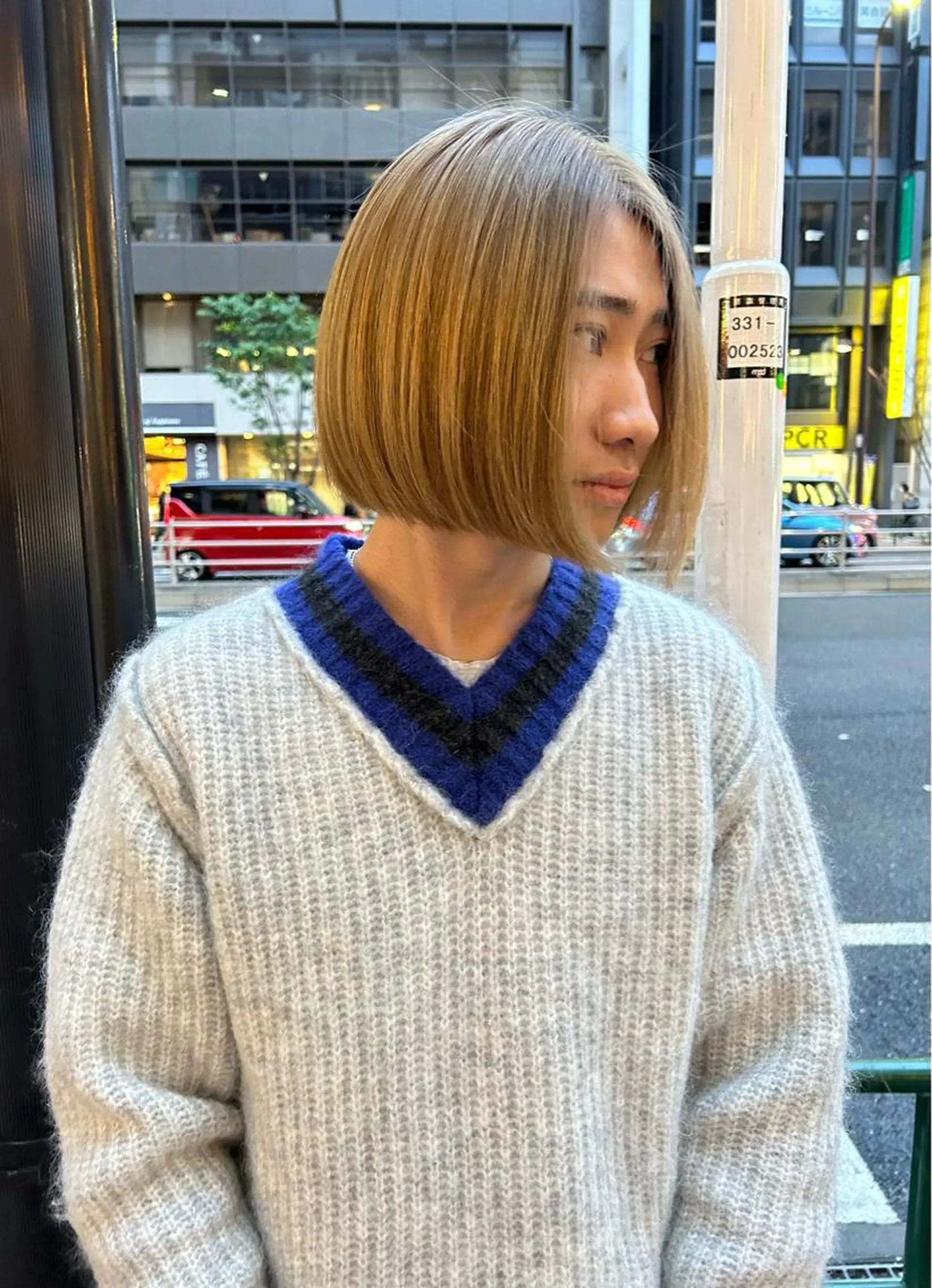 ショート カラー メンズ メンズブリーチ メンズハイライト メンズインナーカラー メンズパーマ プードルパーマ カット 💈メンズ短髪特化 ✂︎伊藤大輝💈のヘアスタイル