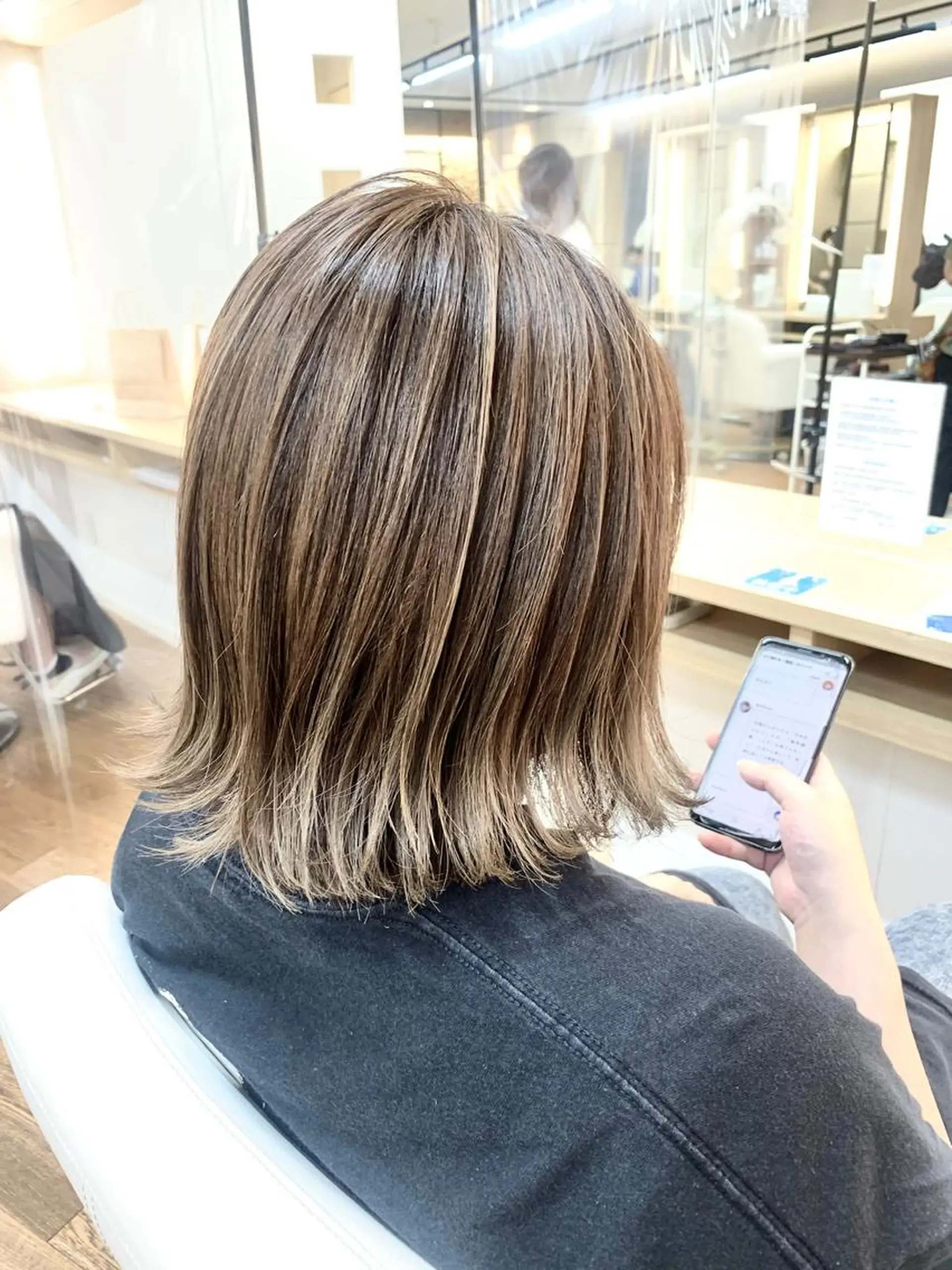 ミディアム カラー 奈良 優輝のヘアスタイル