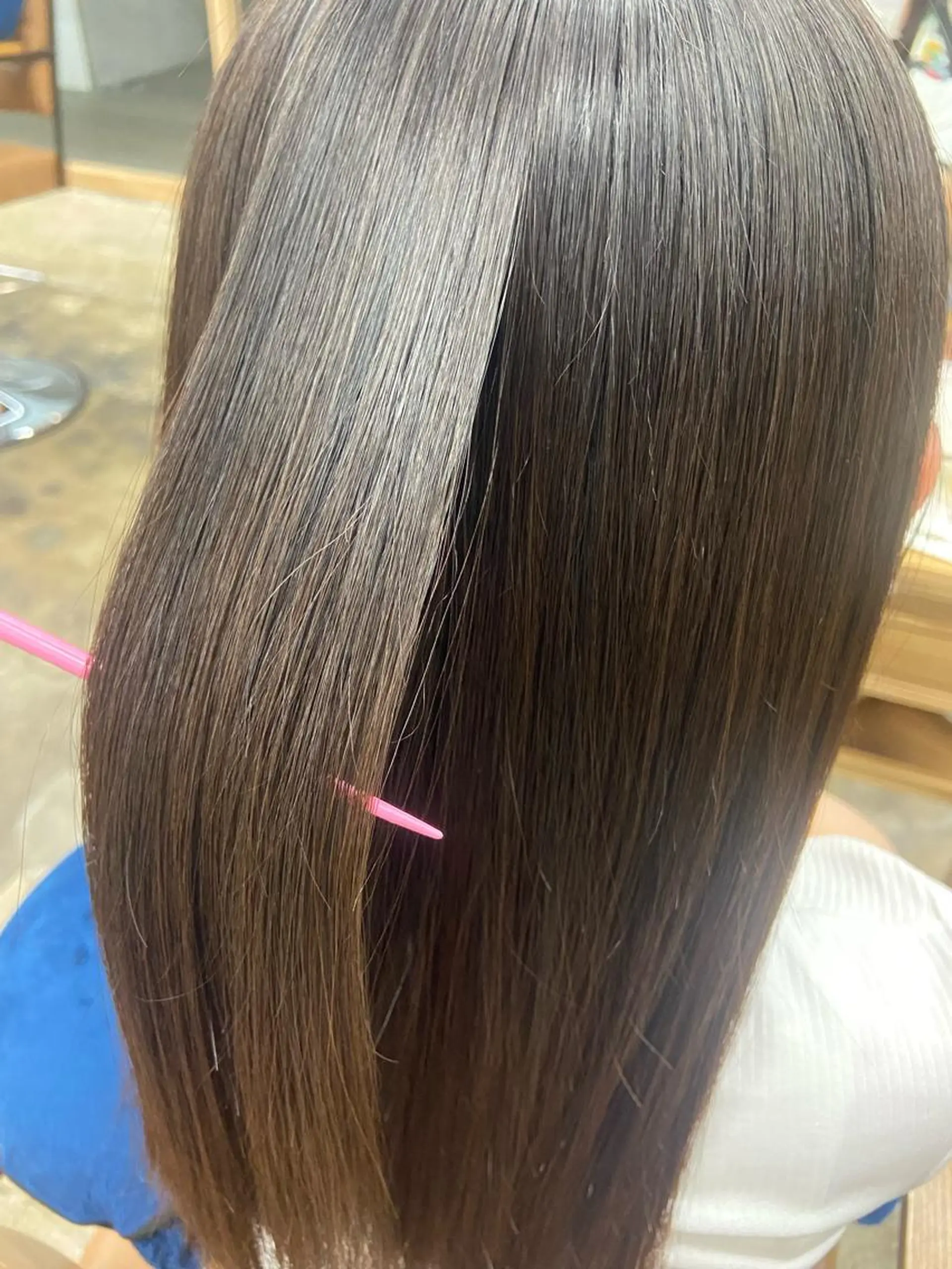 ロング 縮毛矯正 小倉/レイヤー/ 顔周りカット/naoのヘアスタイル