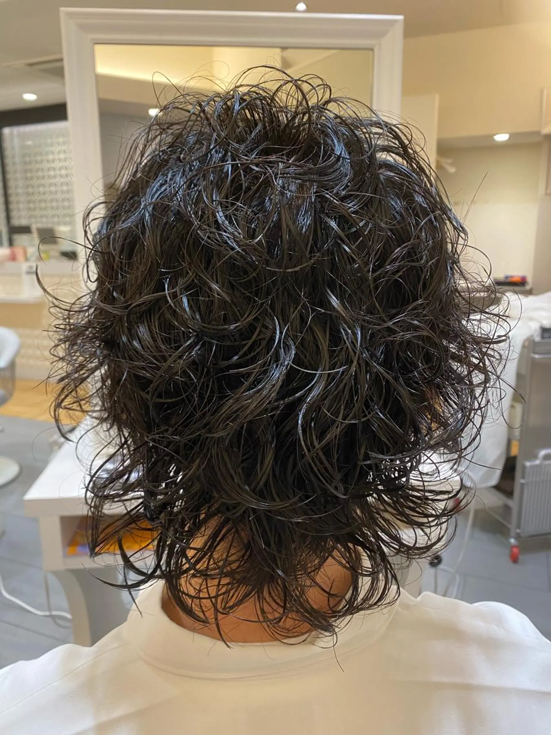 メンズ コテ巻きパーマ 阪上 沙織のヘアスタイル