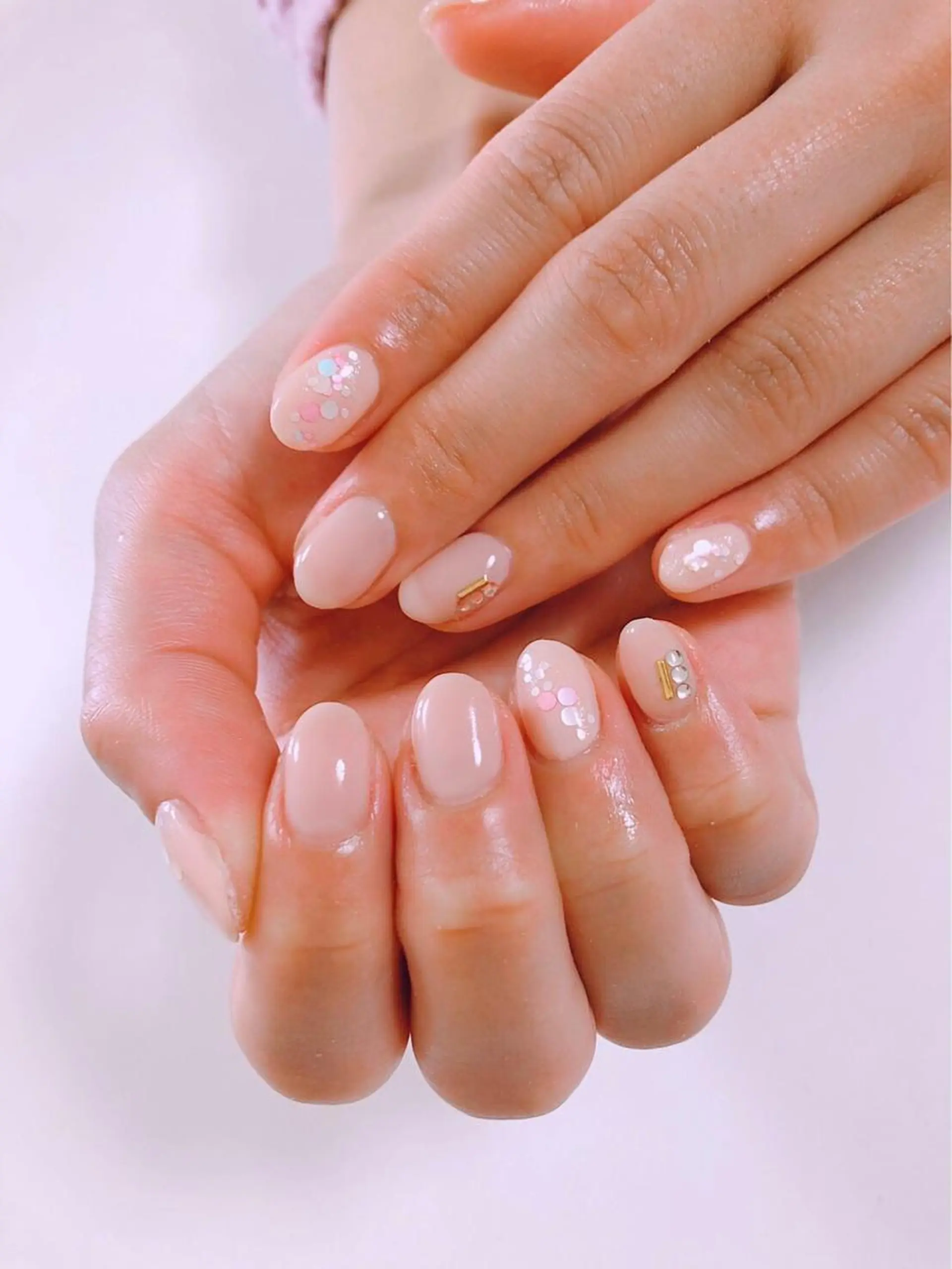 ネイル アートネイル 入学式 長さ出し フットネイル 卒業式 Lily Roseスタッフ一同のマツエク・マツパデザイン