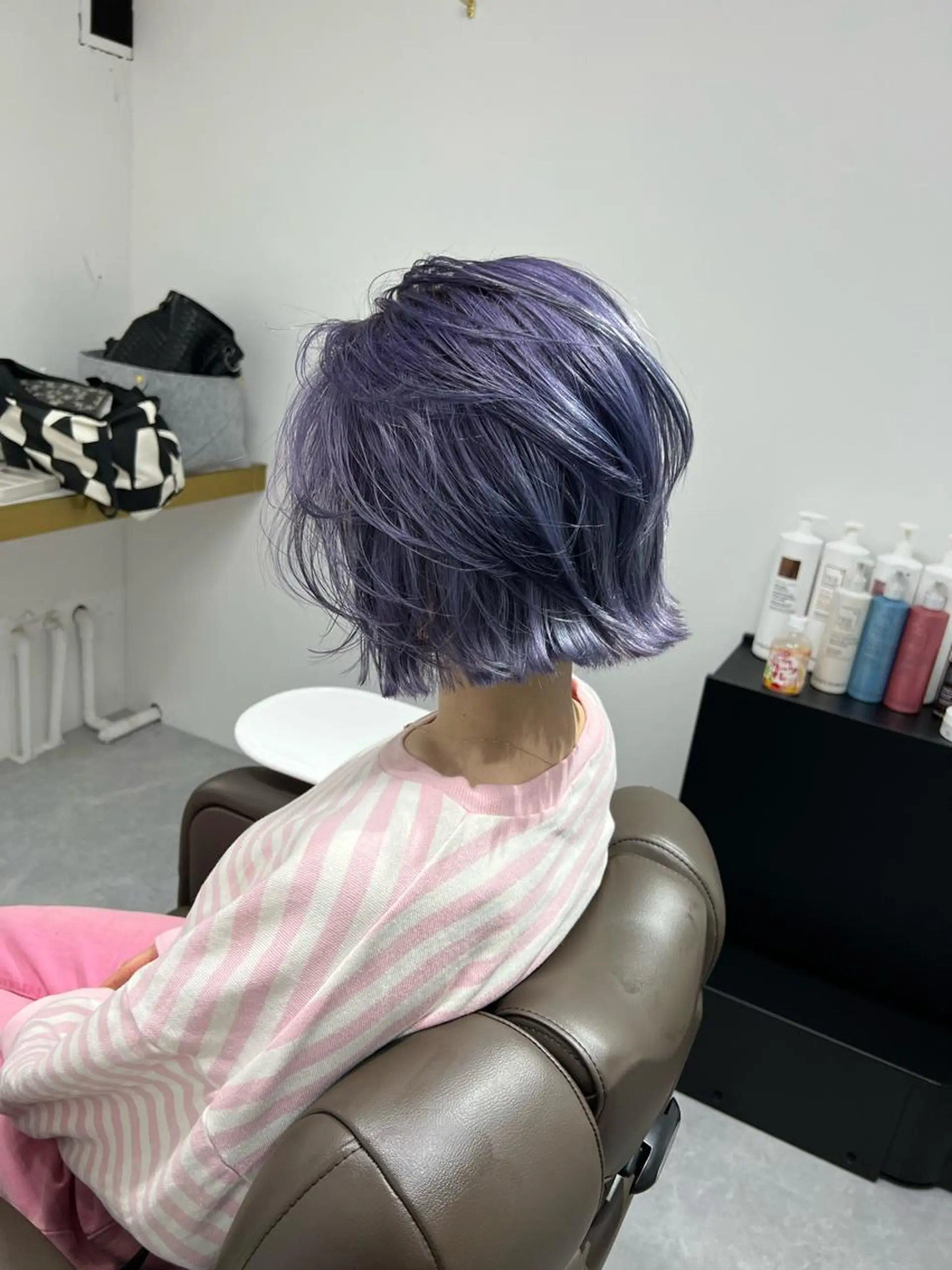 ミディアム カラー ヘアアレンジ ✨まとまるボブ/ 切りっぱなし/ユキナのヘアスタイル