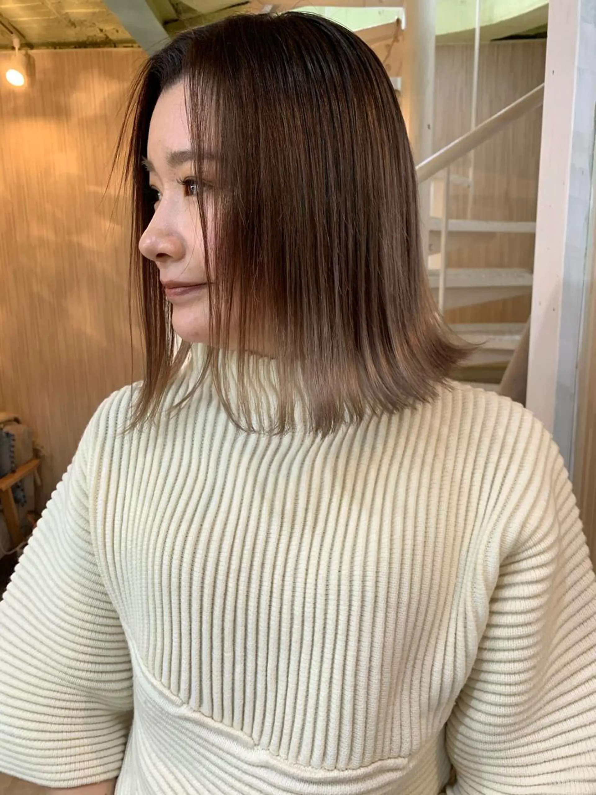 ミディアム カラー ヘアアレンジ ヘアカラー nico【代表】 市川　拓也のヘアスタイル